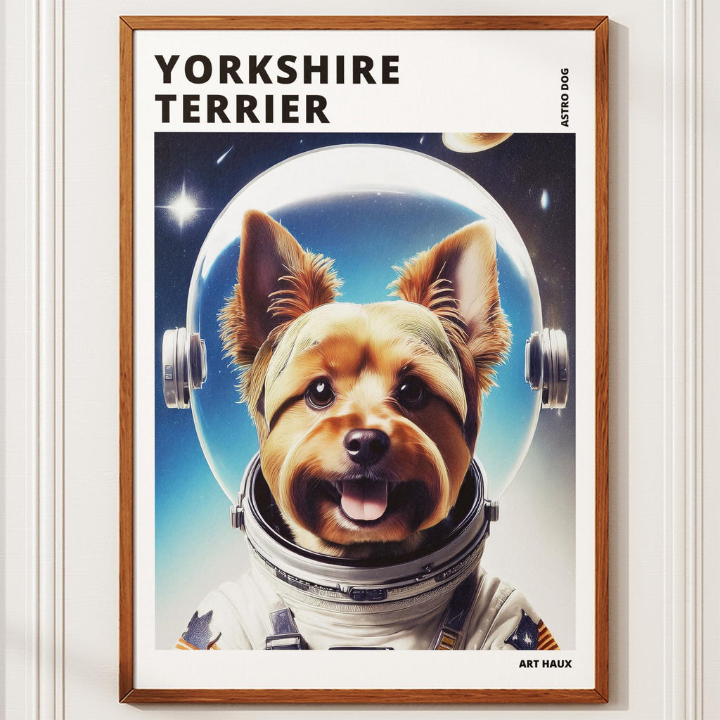 Yorkshire Terrier Astronaut Dog Series with Text Astro Dog image 10