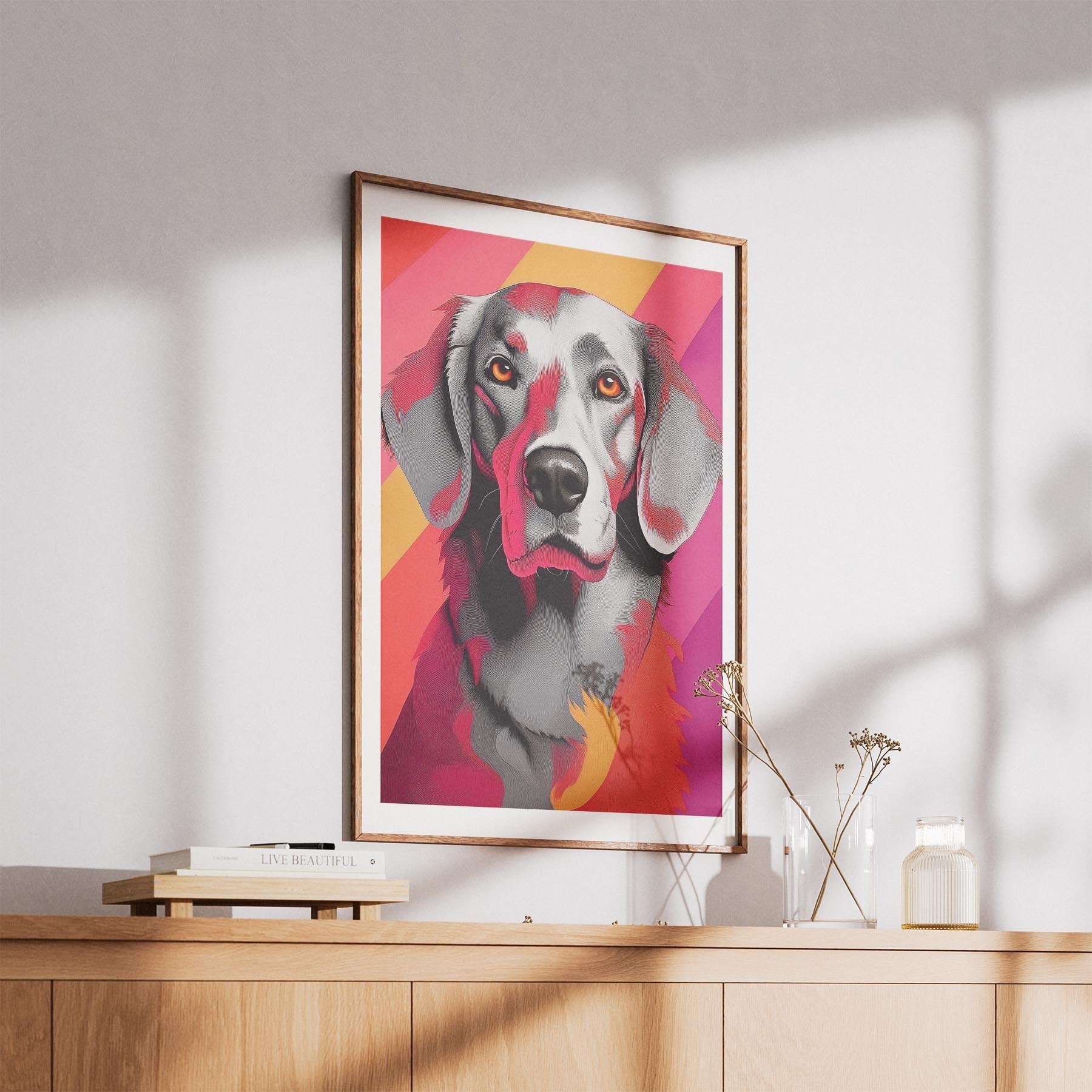 Curly Coated Retriever Modern Pop Dog Series image 5