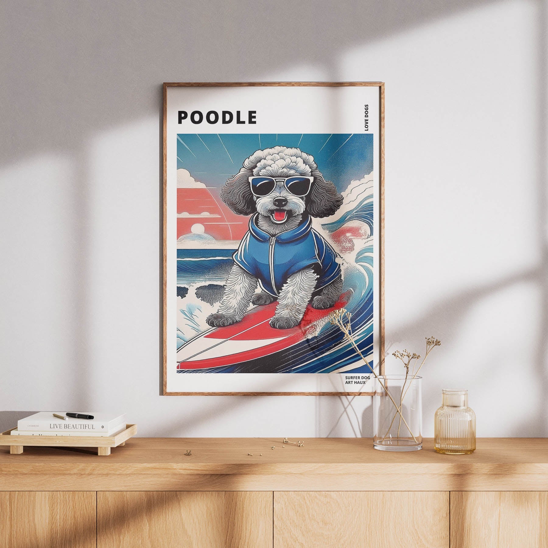Poodle Hokosai Surfer Dogs 1 image 8