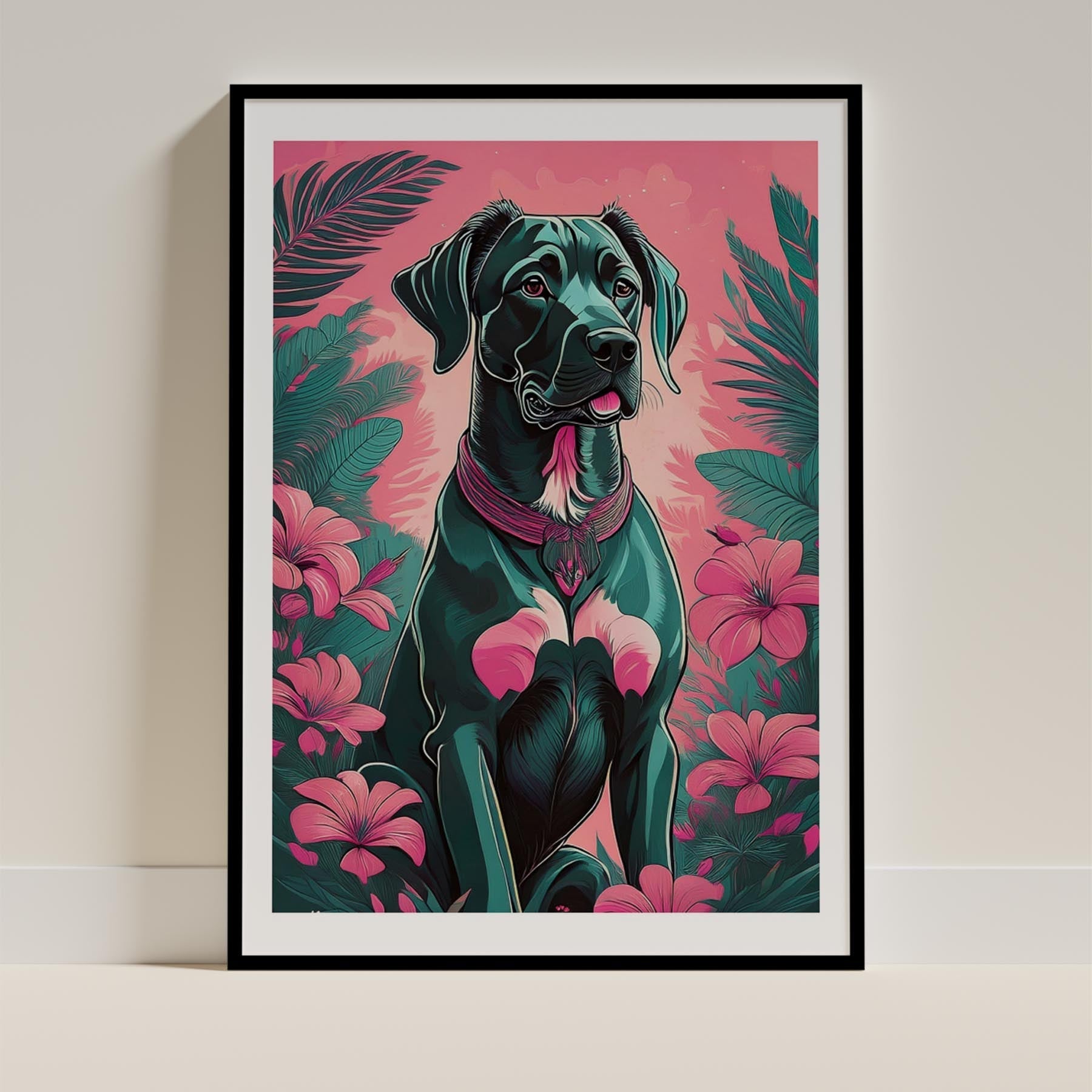 Great Dane Flowery Dog image 11