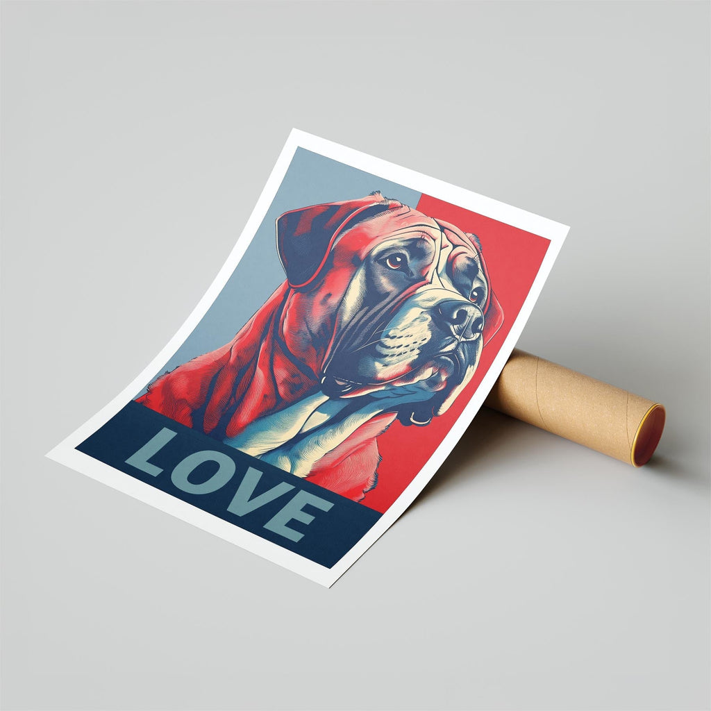 Mastiff LOVE Series Inspired by the Obama Poster image 6
