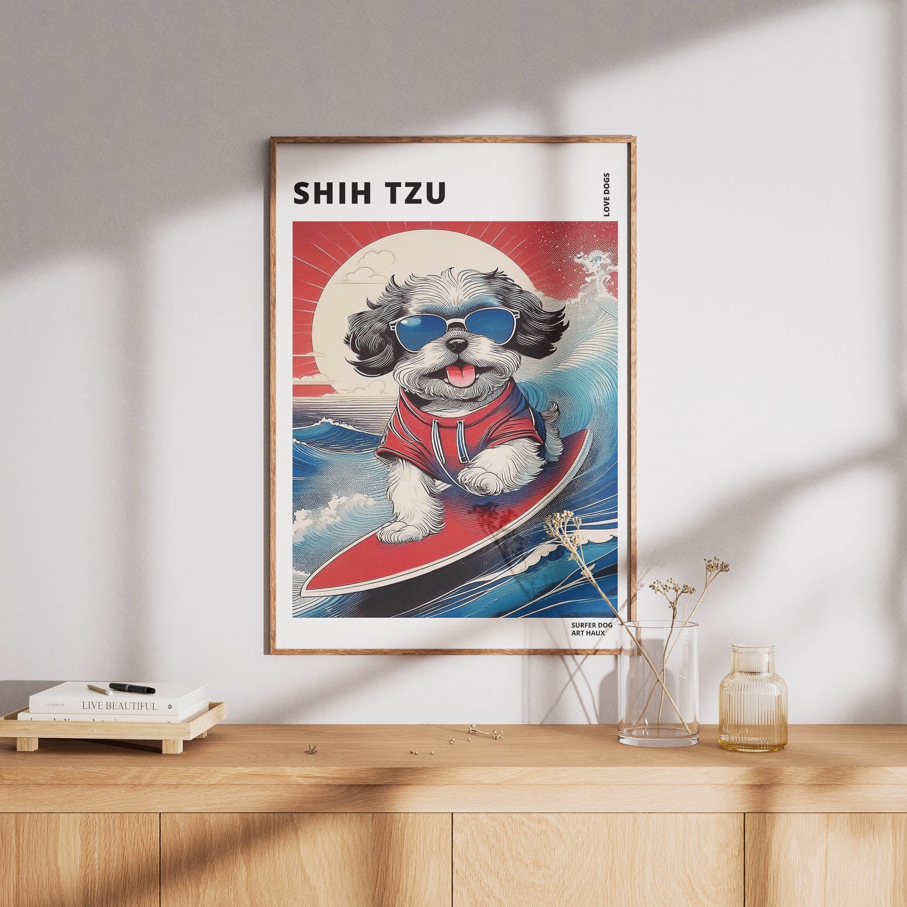 Shih Tzu Hokosai Surfer Dogs 1 image 8