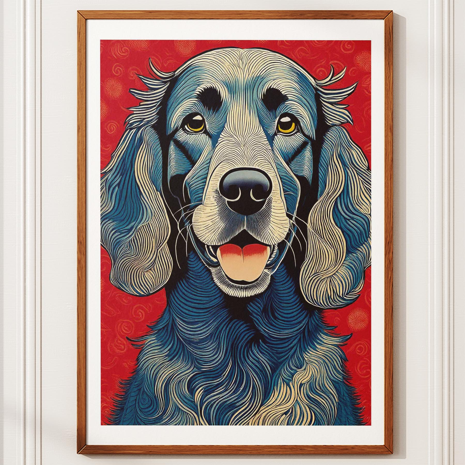 Irish Setter Hokusai Japanese Inspired Dog Series image 10