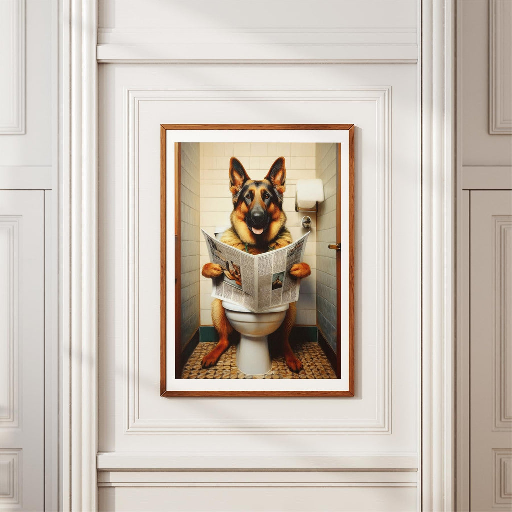 German Shepherd Toilet Humour Dog Series 2 image 3