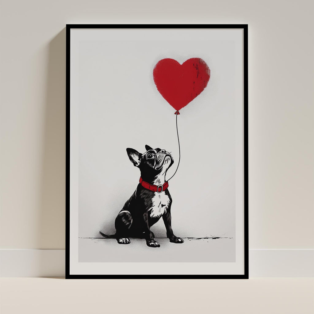 Boston Terrier DOGSY Series inspired by the Art of Banksy image 0