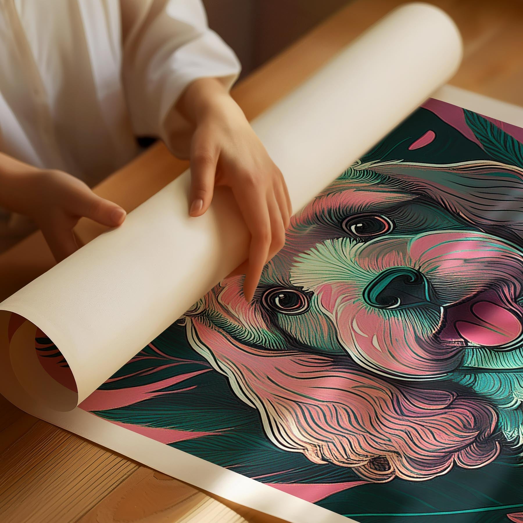 Cavoodle 2 Flowery Dog image 1