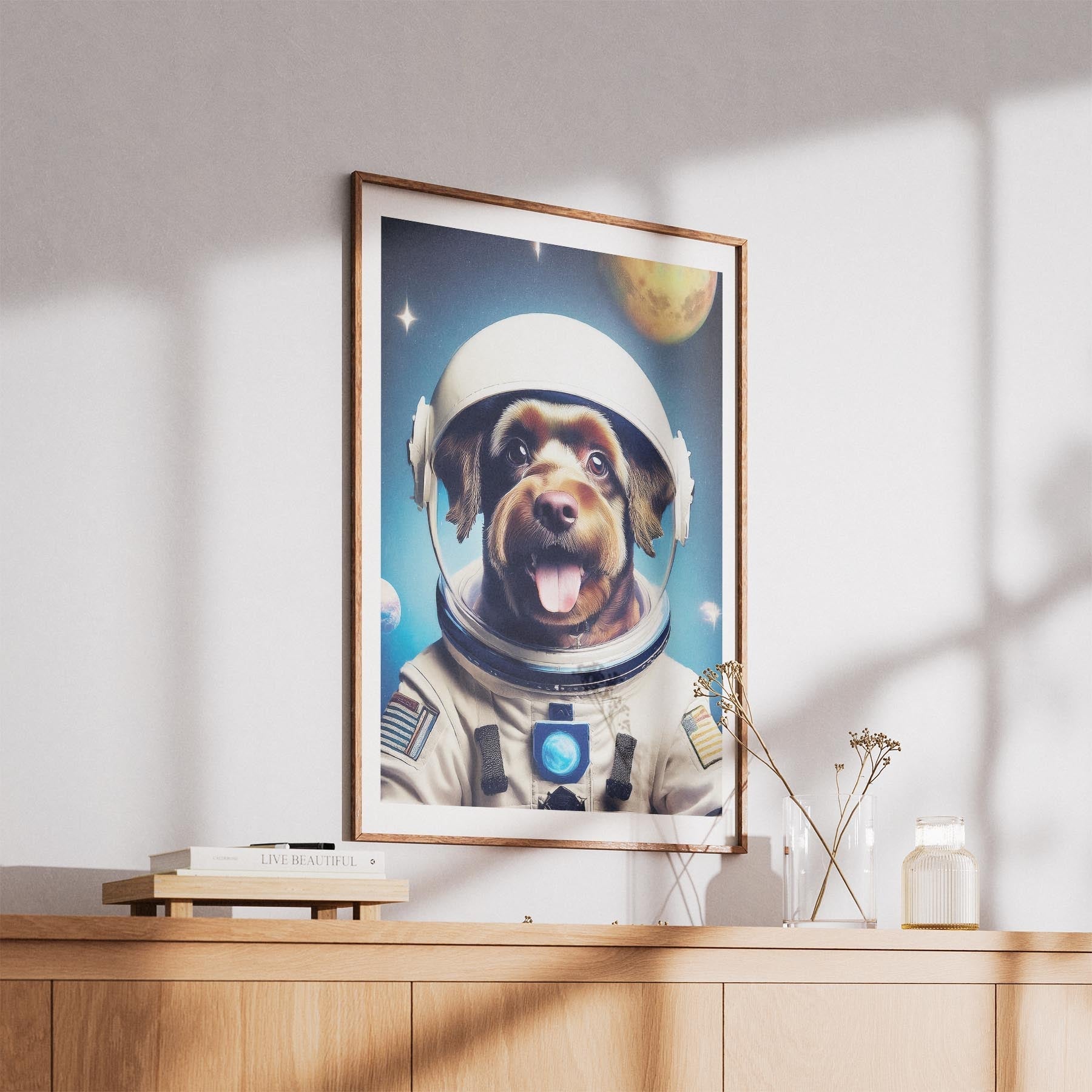 Black Russian Terrier Astronaut Dog Series image 5