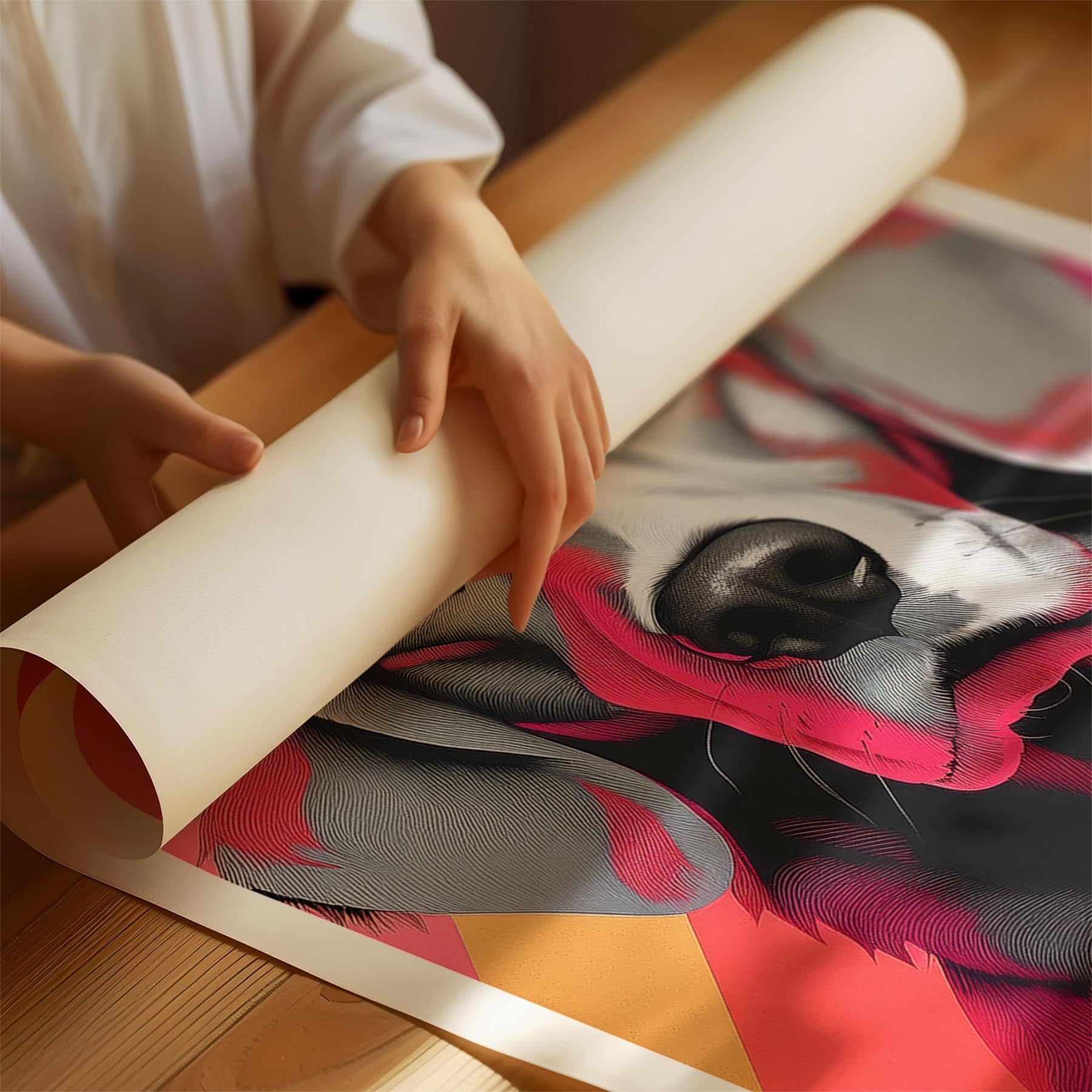 Curly Coated Retriever Modern Pop Dog Series image 1