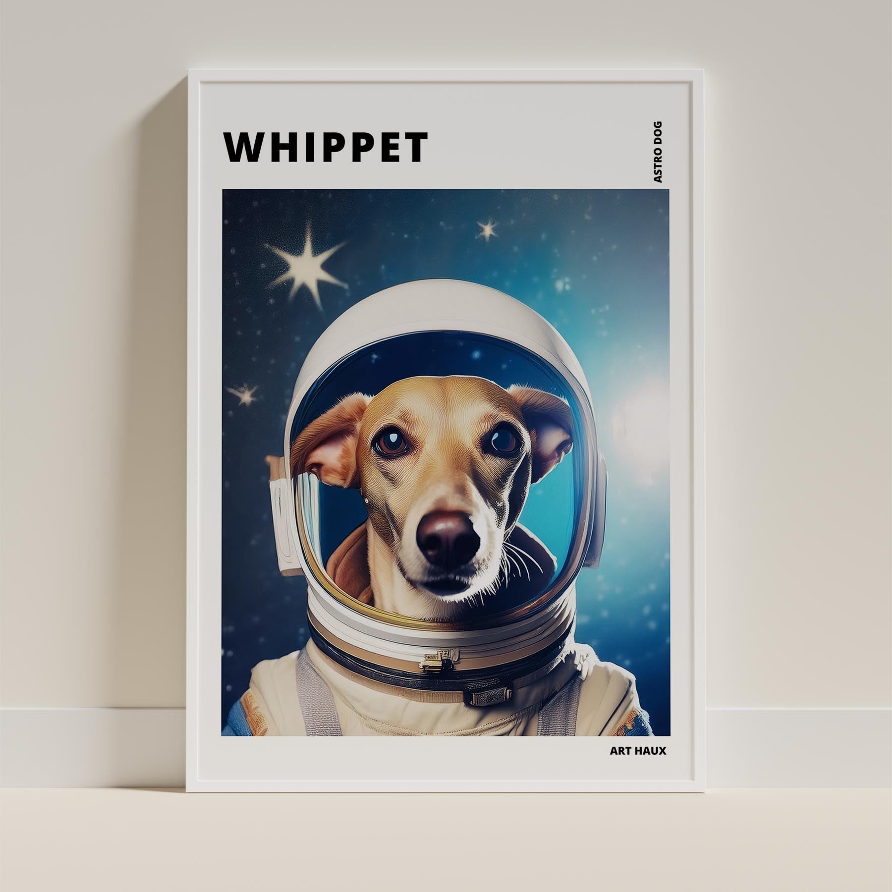 Whippet Astronaut Dog Series with Text Astro Dog image 10