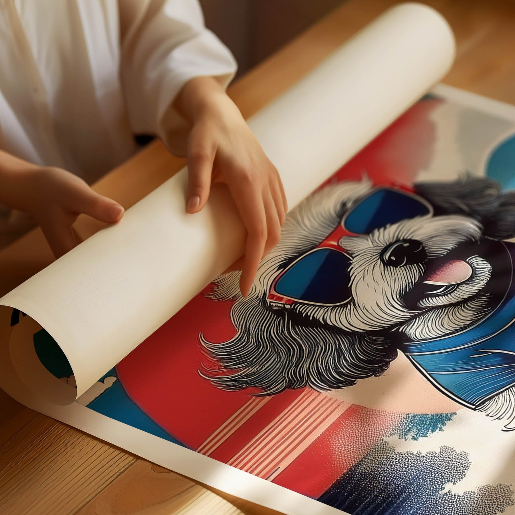 Moodle Hokosai Surfer Dogs 1 image 3