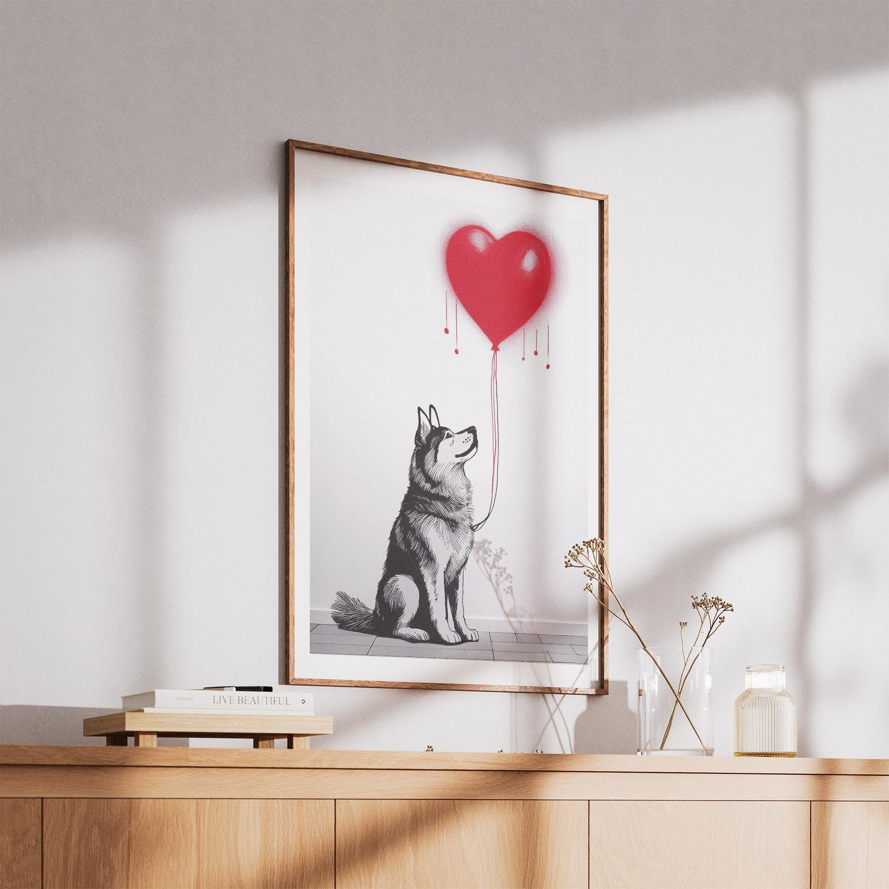 Alaskan Malamute DOGSY Series inspired by the Art of Banksy image 5