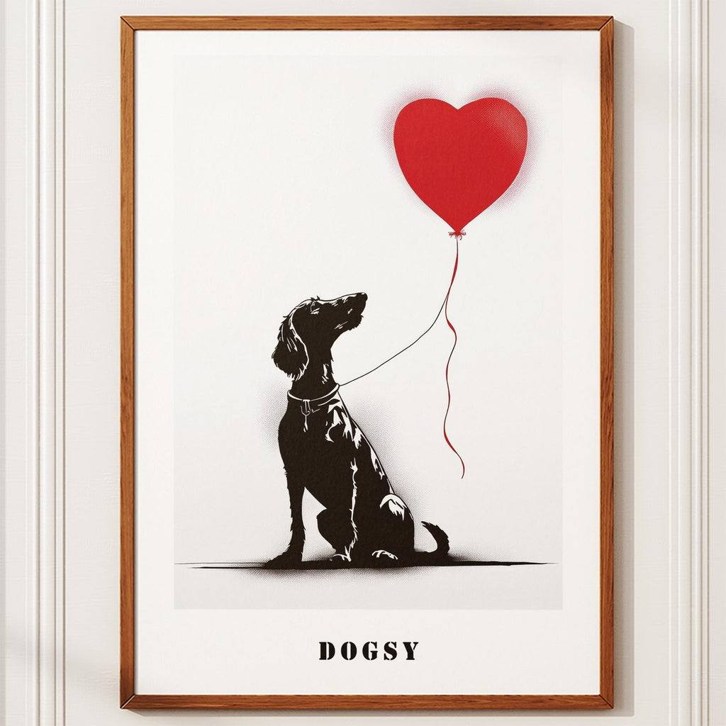 Greyhound DOGSY Series inspired by the Art of Banksy with text Dogsy image 10