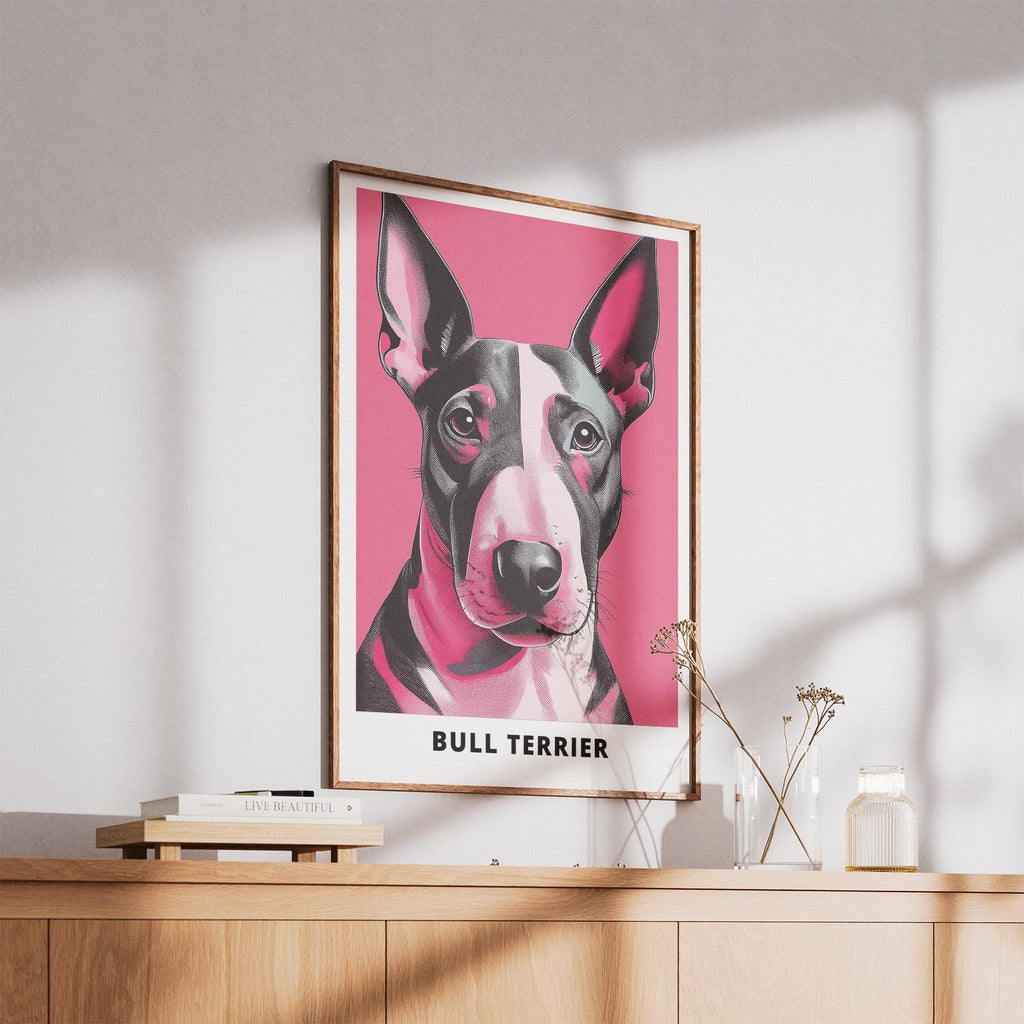 Bull Terrier Pink and Black Dog Series 1 image 5