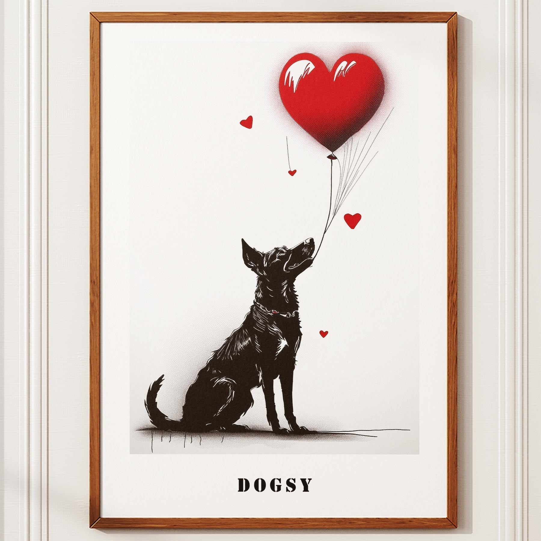 Kelpie DOGSY Series inspired by the Art of Banksy with text Dogsy image 10