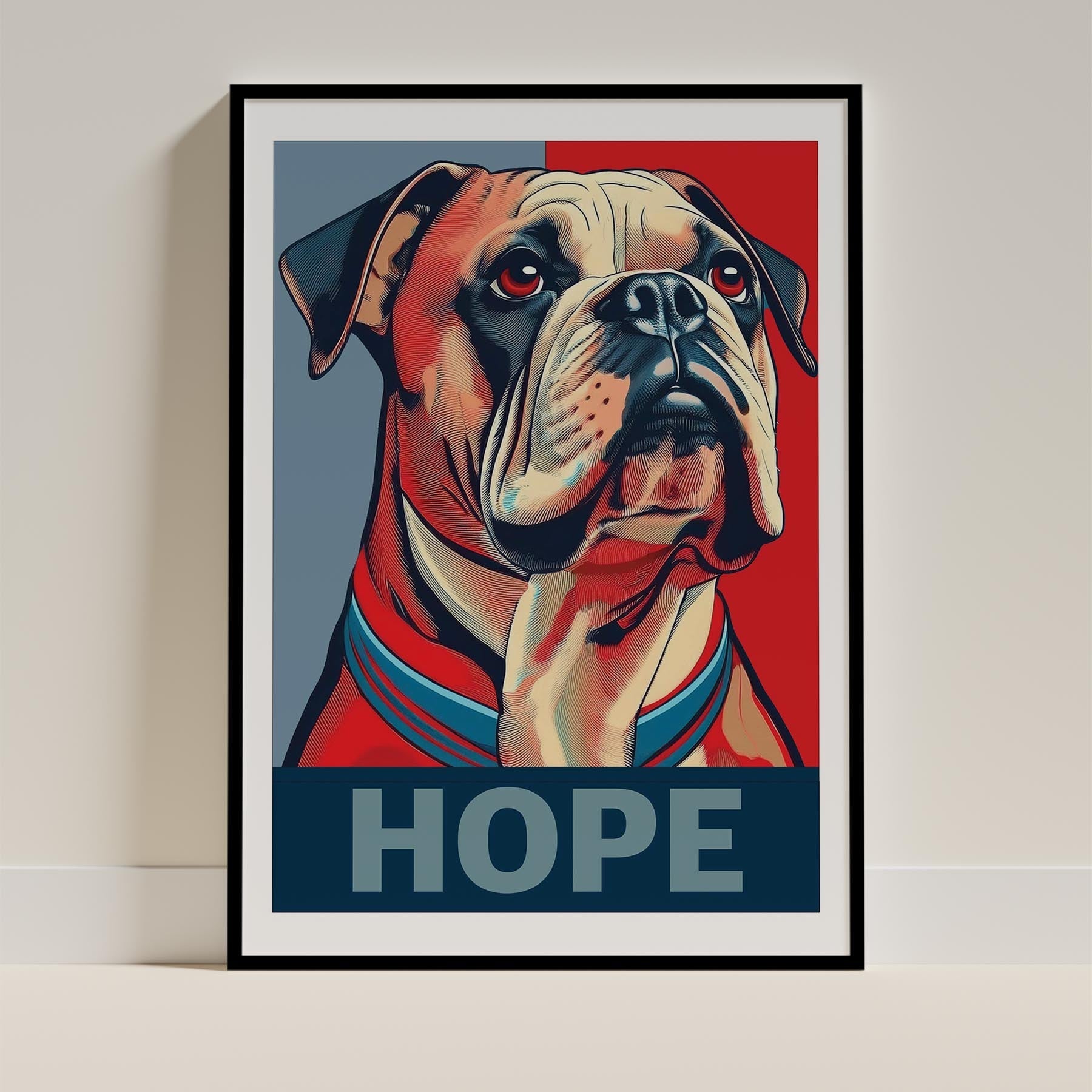 Bulldog HOPE Series Inspired by the Obama Poster image 11