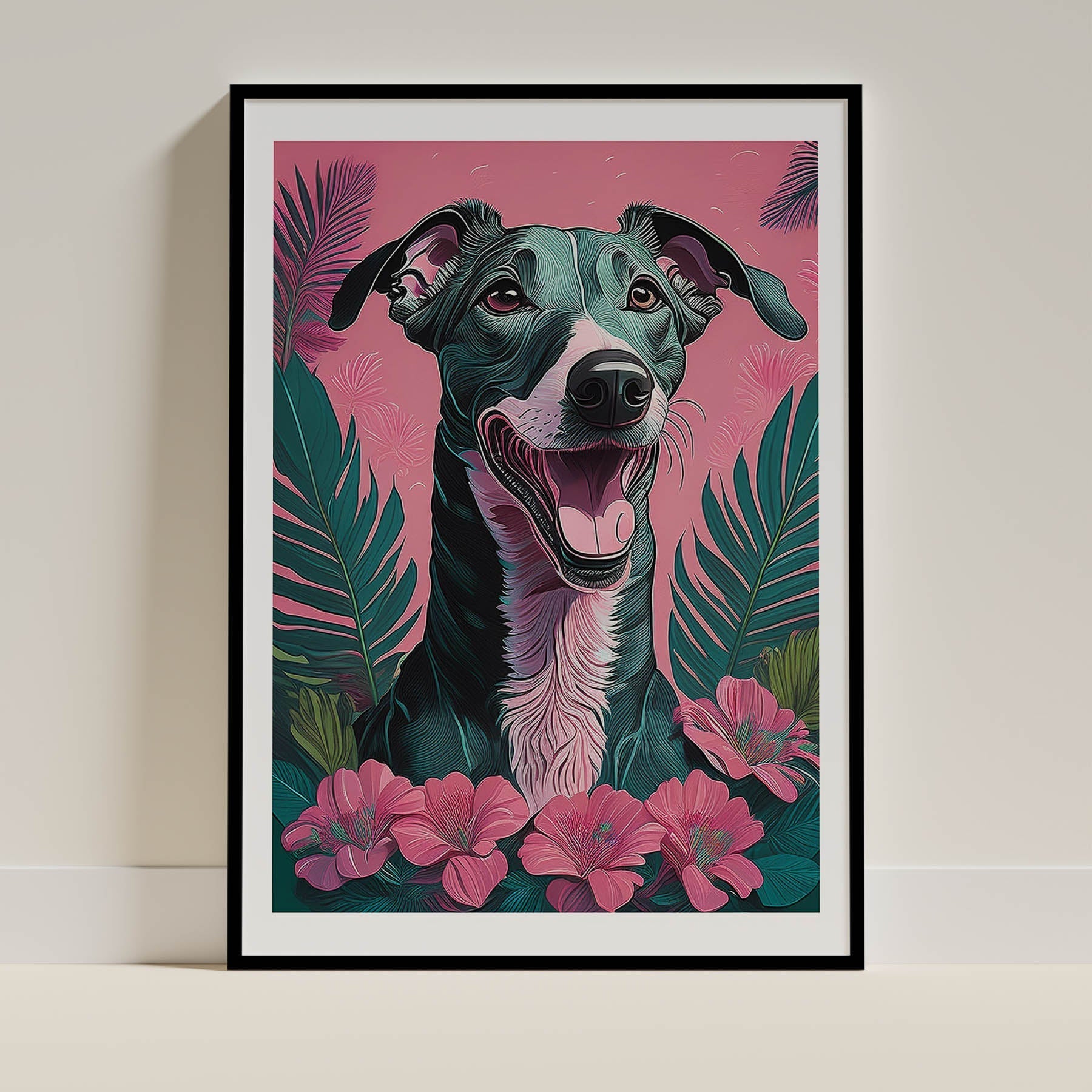 Greyhound Flowery Dog image 0