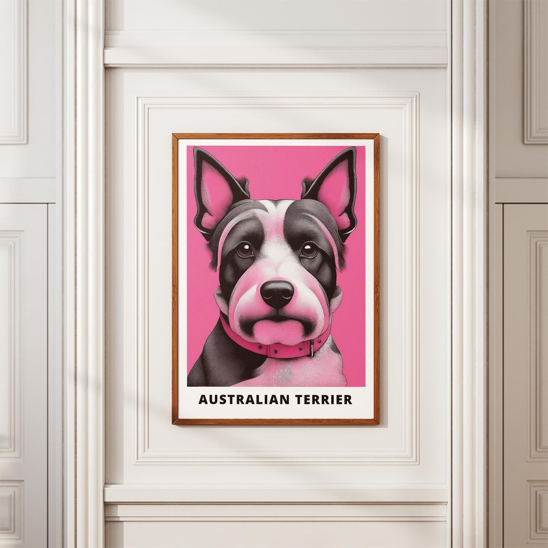 Australian Terrier Pink and Black Dog Series 2 image 3