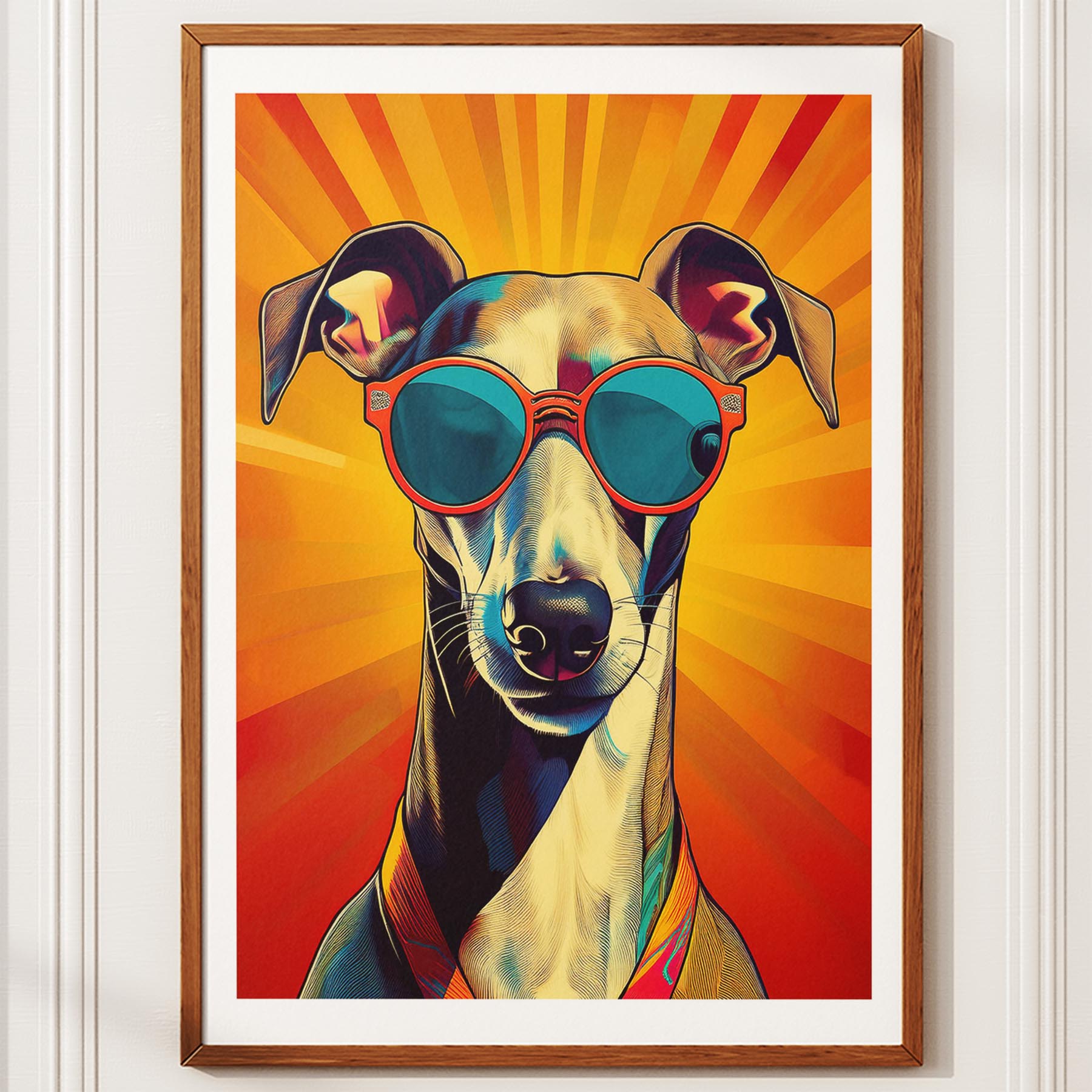 Grayhound In Colourful Sunnies 1 image 12