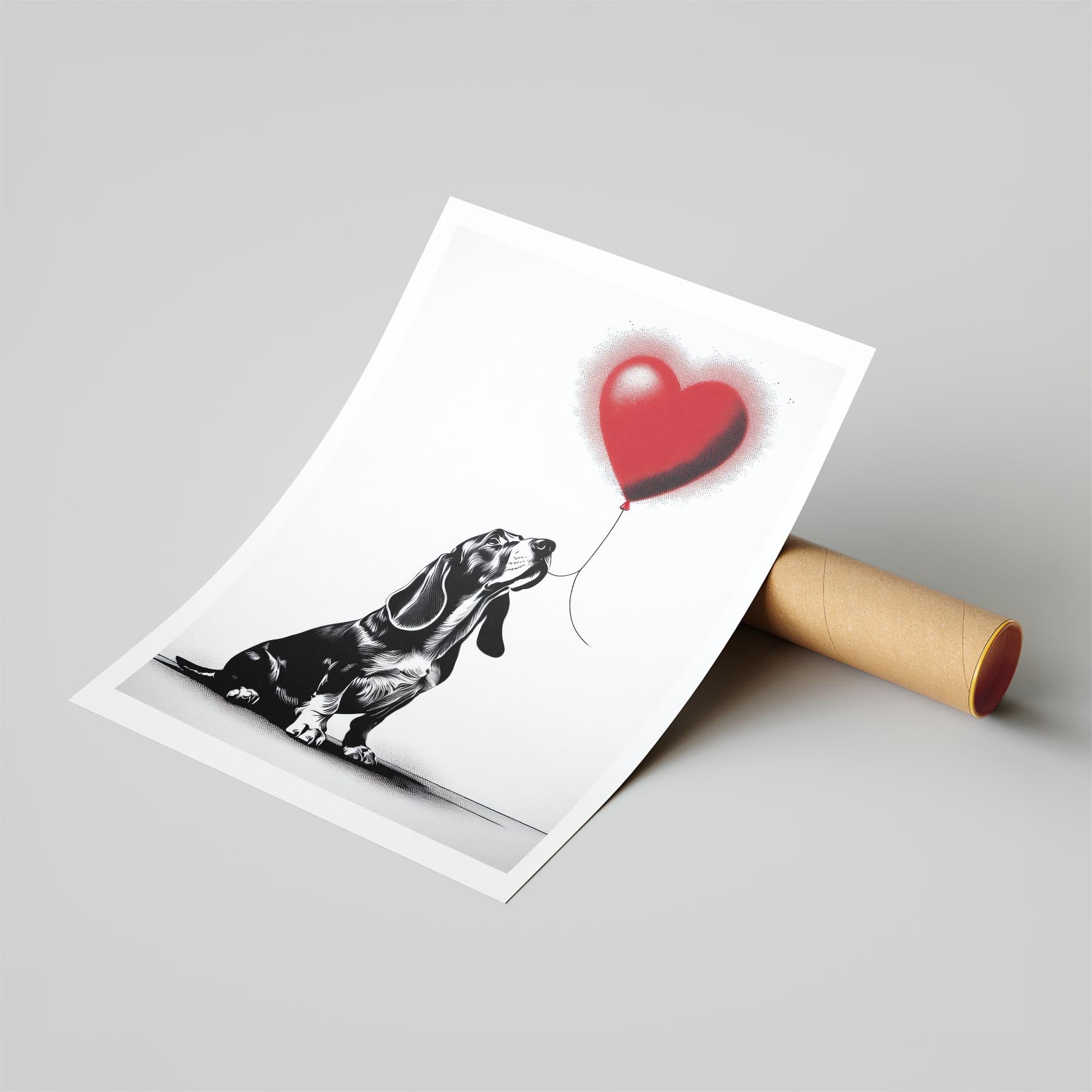 Basset Hound DOGSY Series inspired by the Art of Banksy image 6