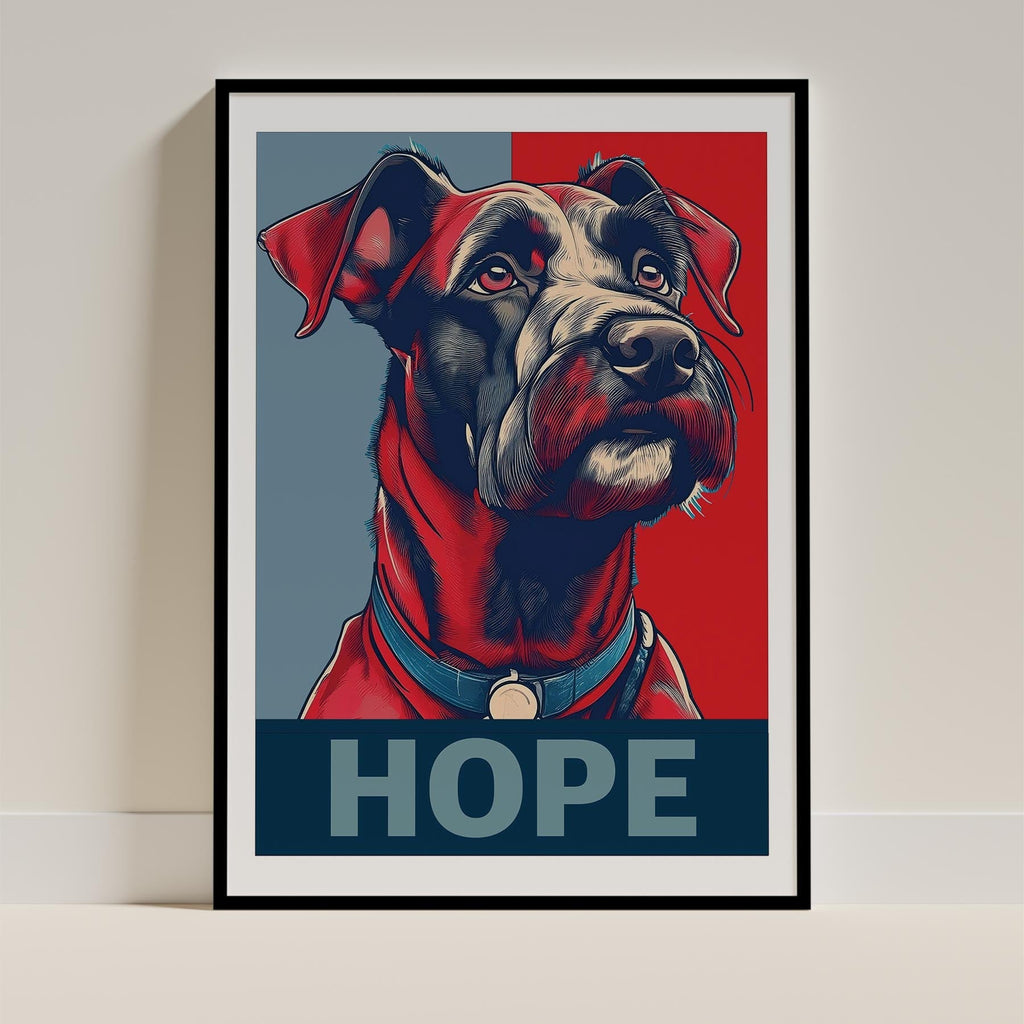 Black Russian Terrier HOPE Series Inspired by the Obama Poster image 11