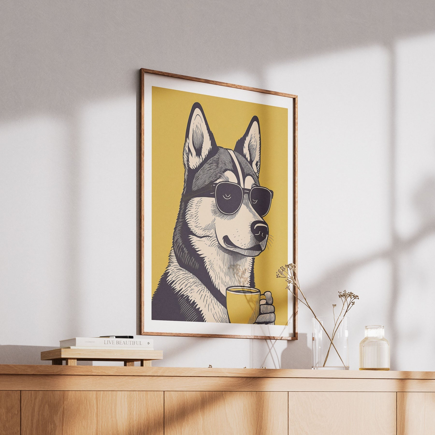 Siberian Husky Chillin Coffee Dog image 6
