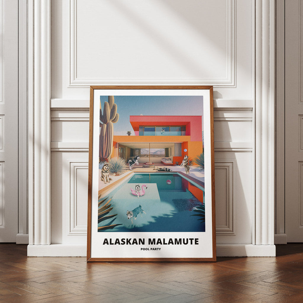 Alaskan Malamute Pool Party image 4