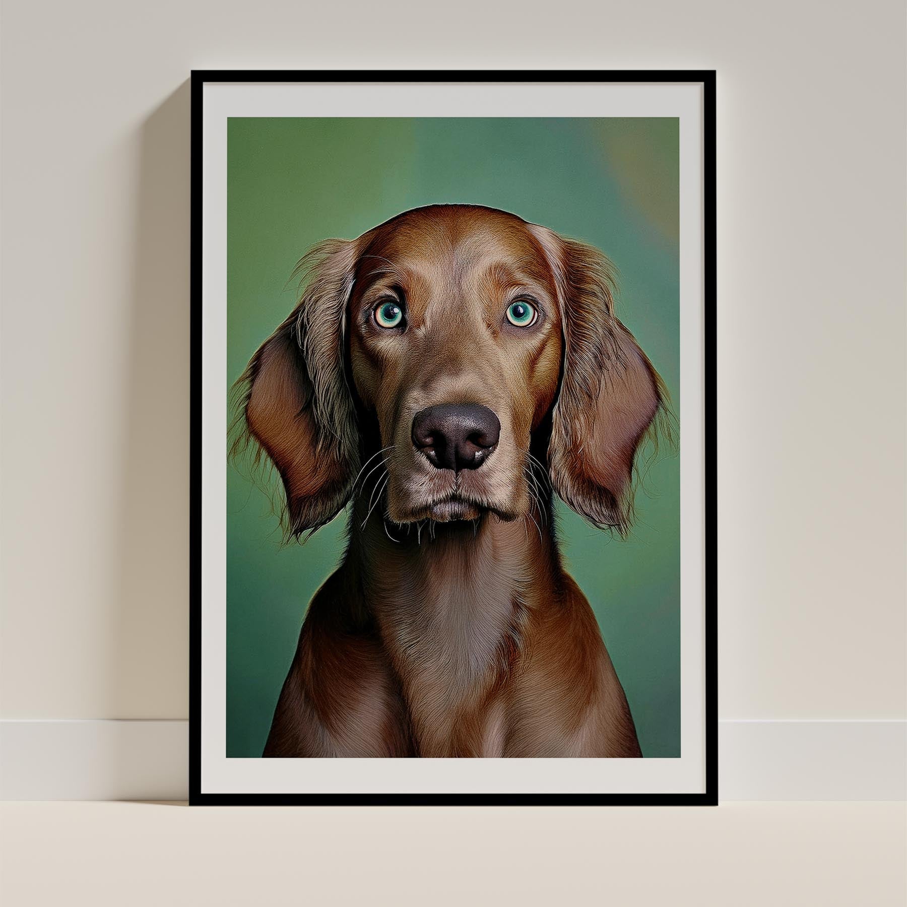 Irish Setter Green Painted Series image 0