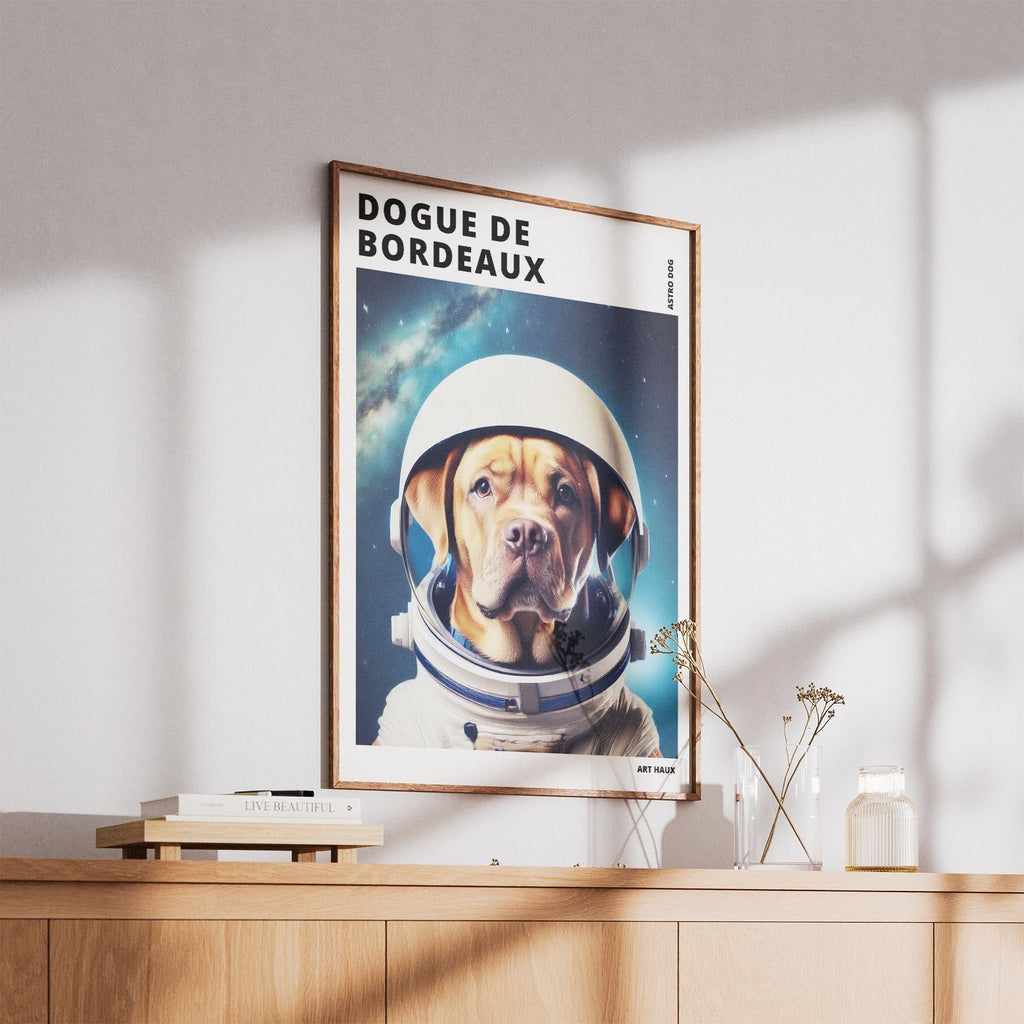 Dogue de Bordeaux Astronaut Dog Series with Text Astro Dog image 5
