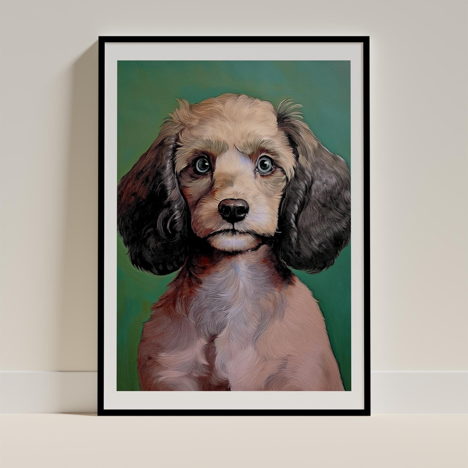 Cavoodle Green Painted Series image 0