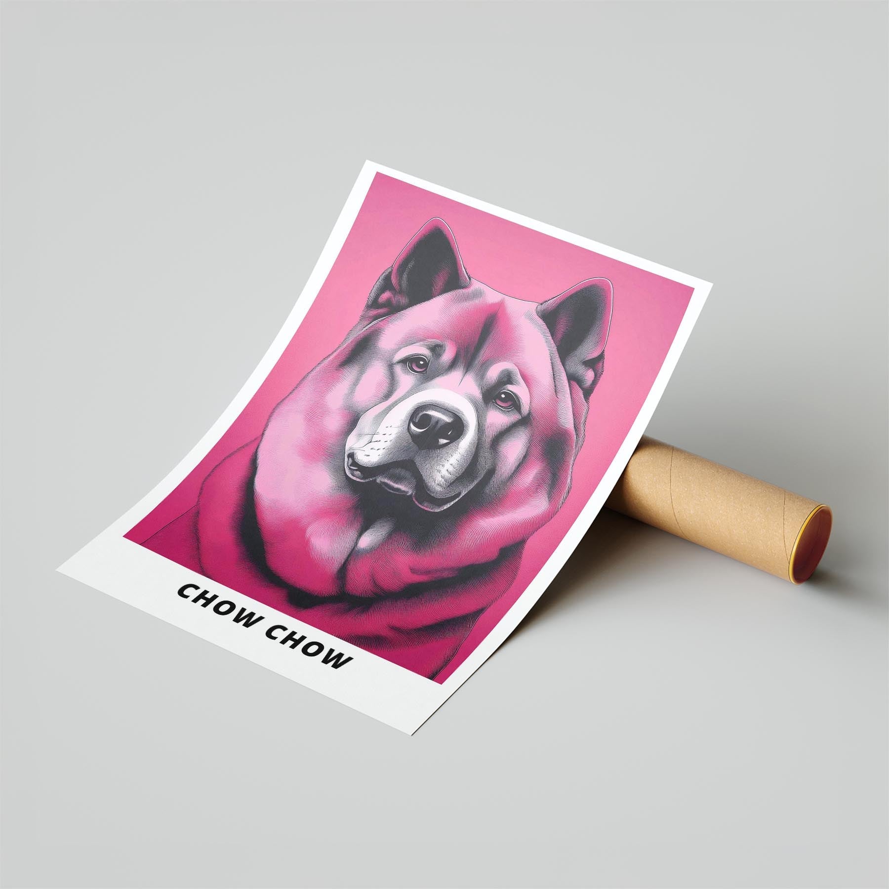 Chow Chow Pink and Black Dog Series 1 image 6