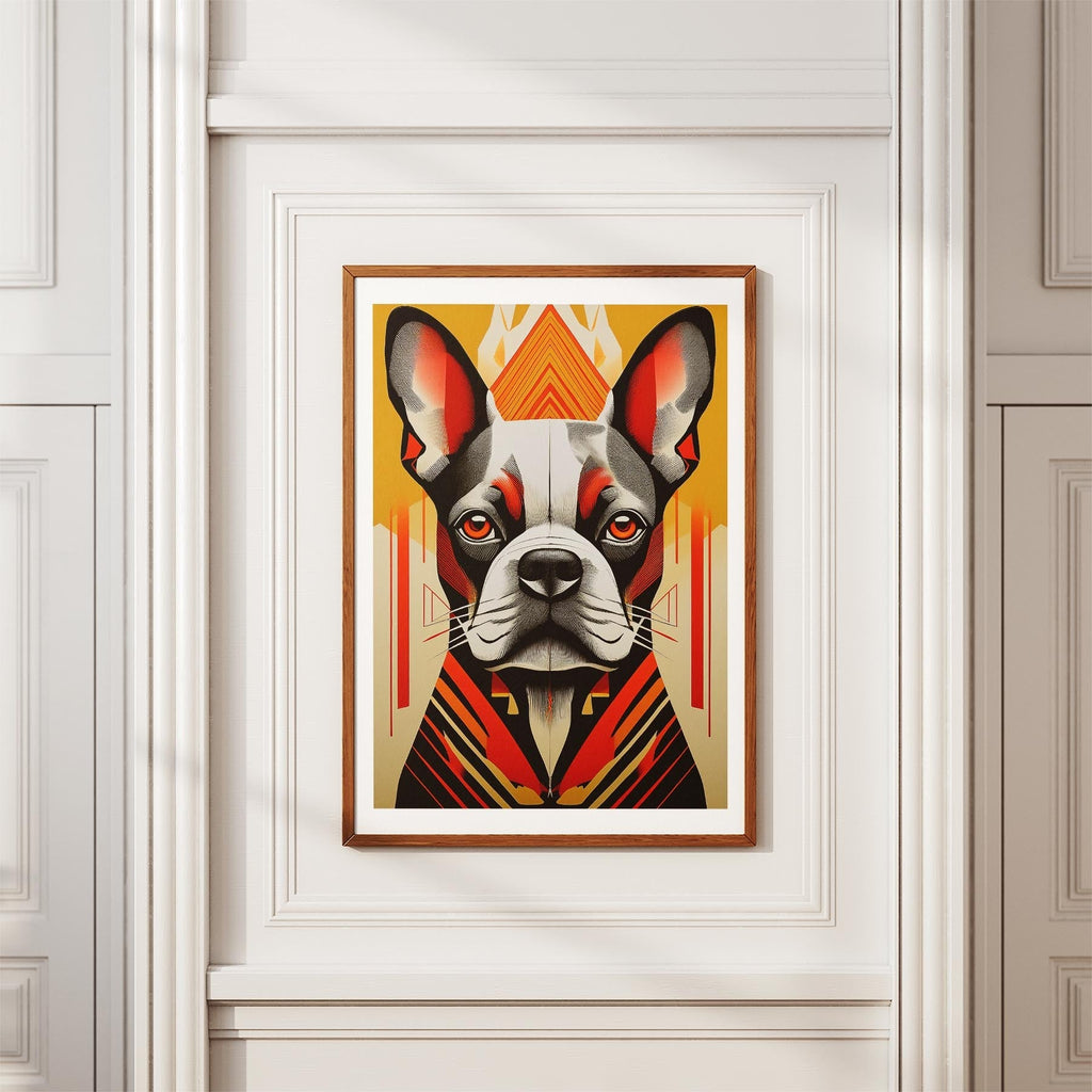 French Bulldog Geometric Orange Series image 3