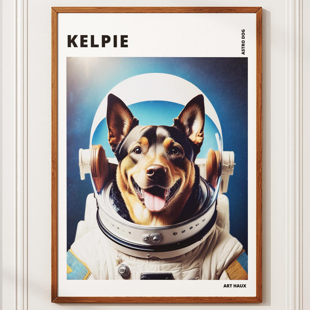 Kelpie Astronaut Dog Series with Text Astro Dog image 10