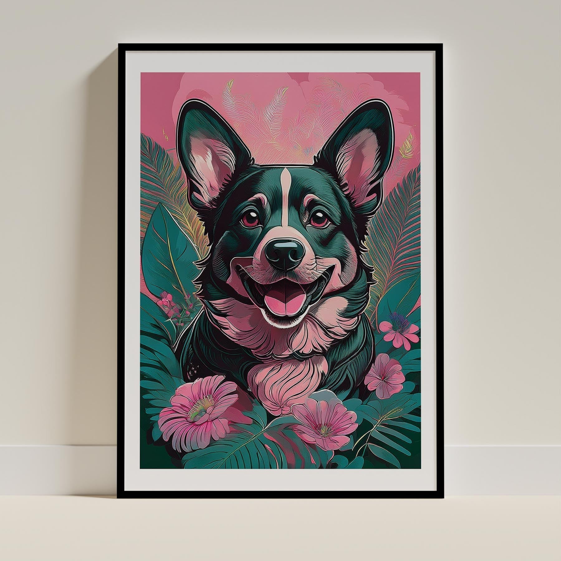 Corgi Flowery Dog image 0