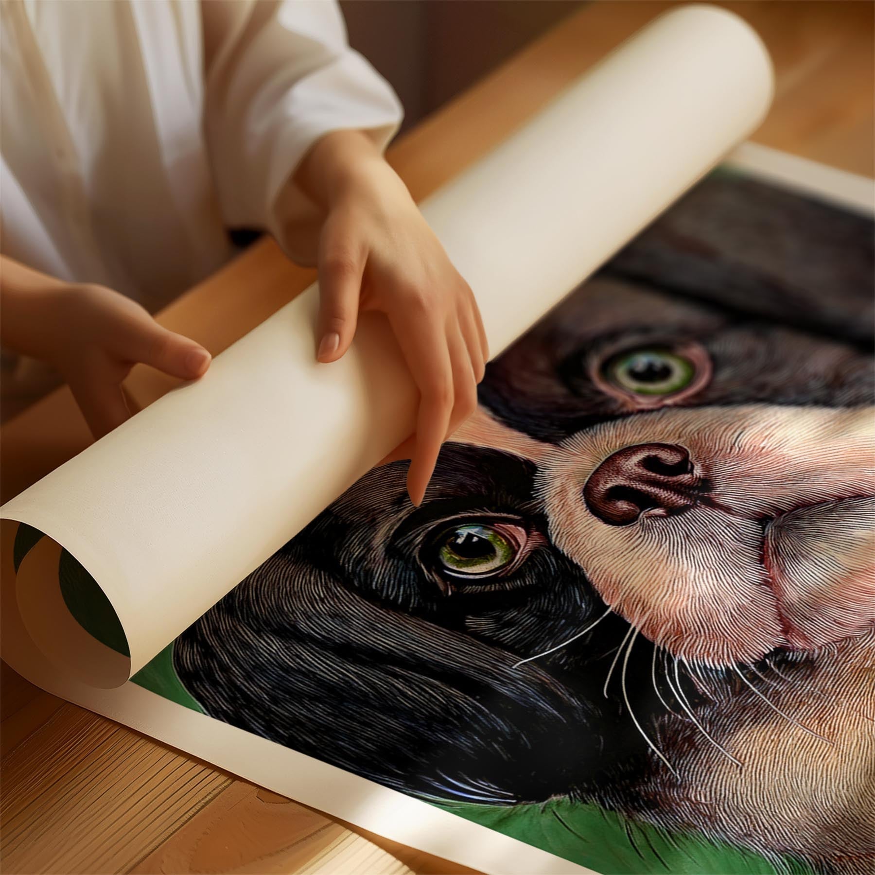 Japanese Chin Green Painted Series image 1