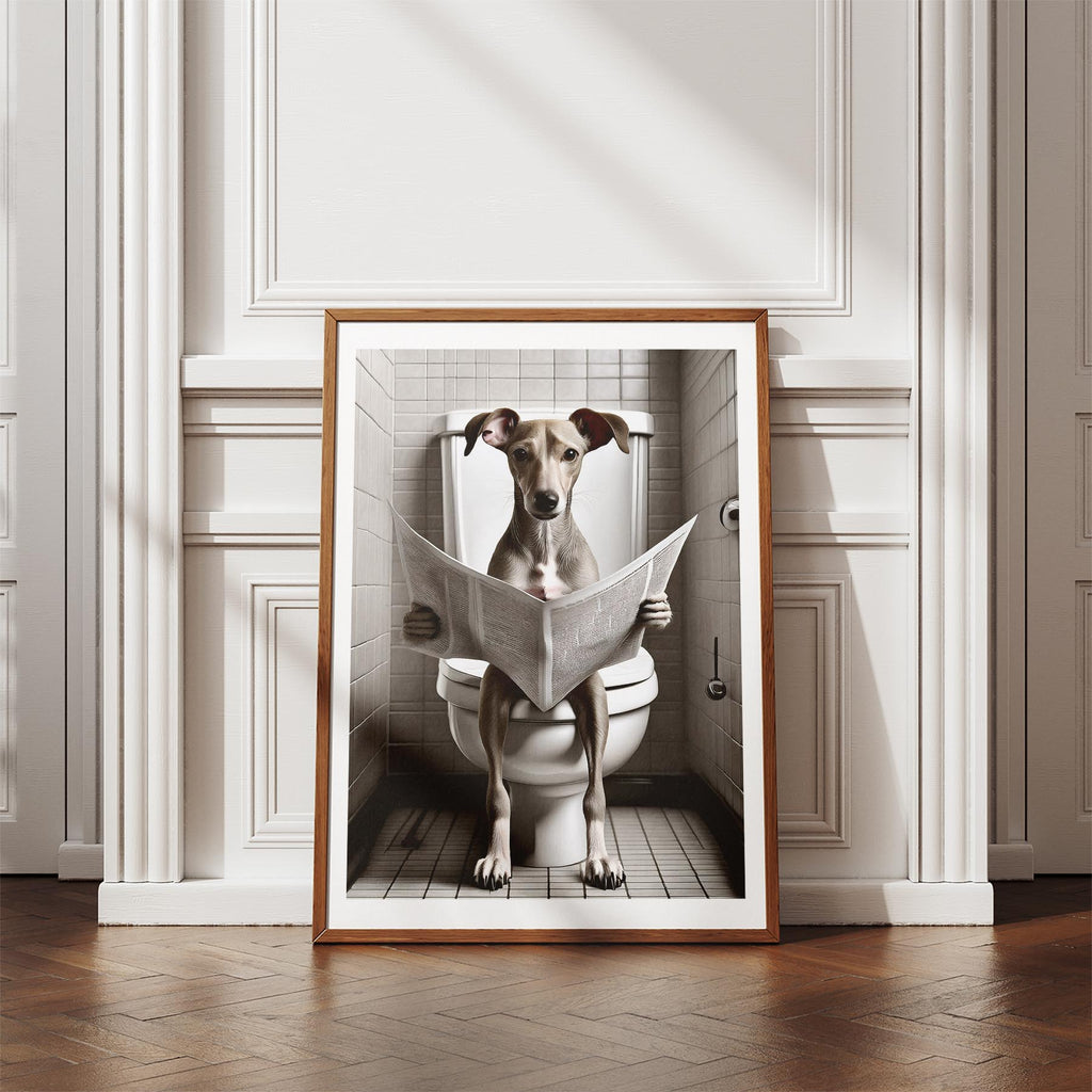 Whippet Toilet Humour Dog Series image 4