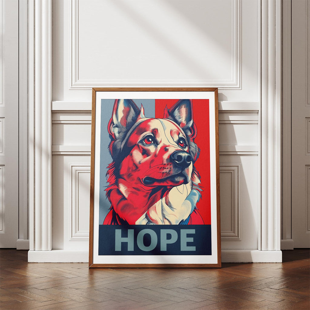 German Spitz HOPE Series Inspired by the Obama Poster image 4