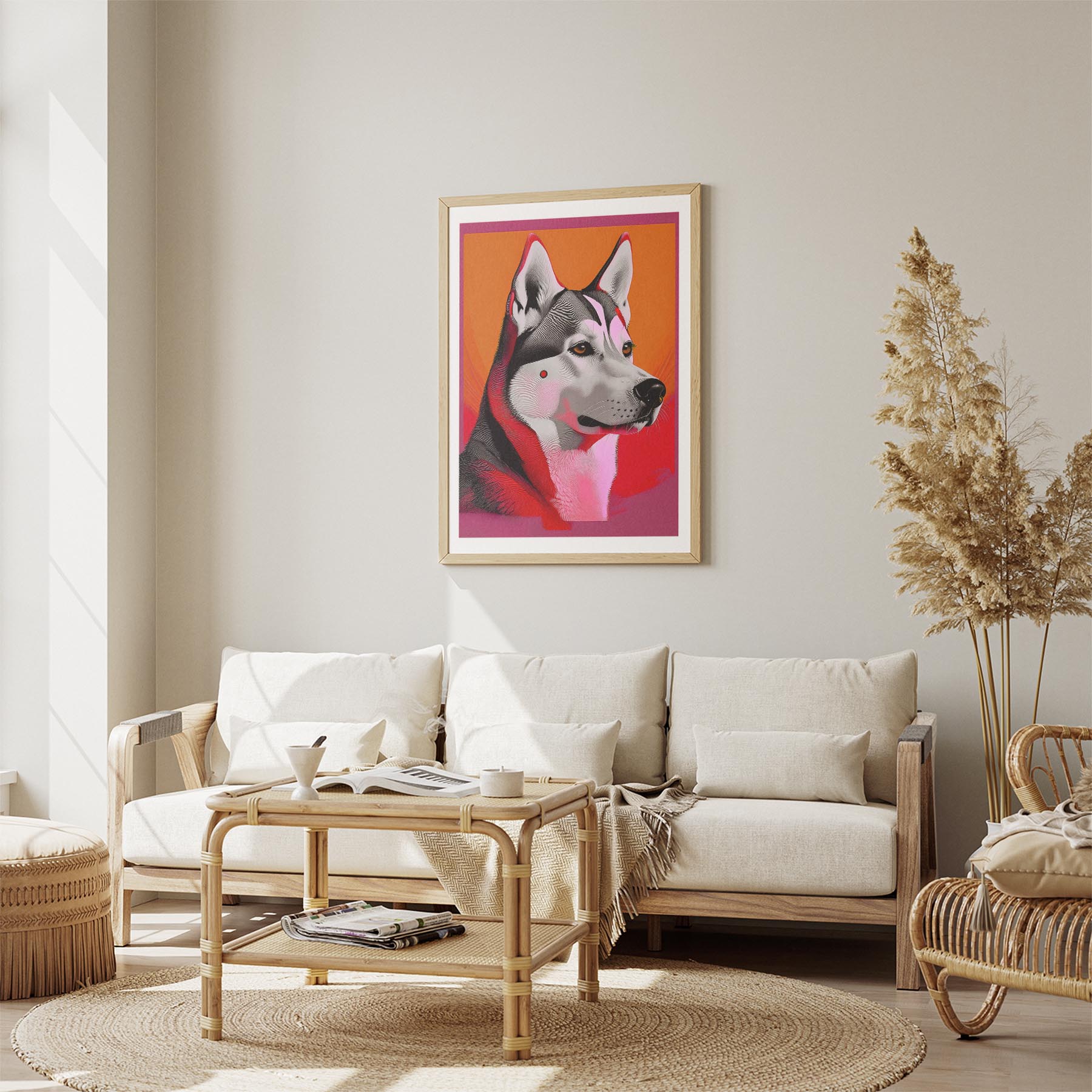 Siberian Husky Modern Pop Dog Series image 2