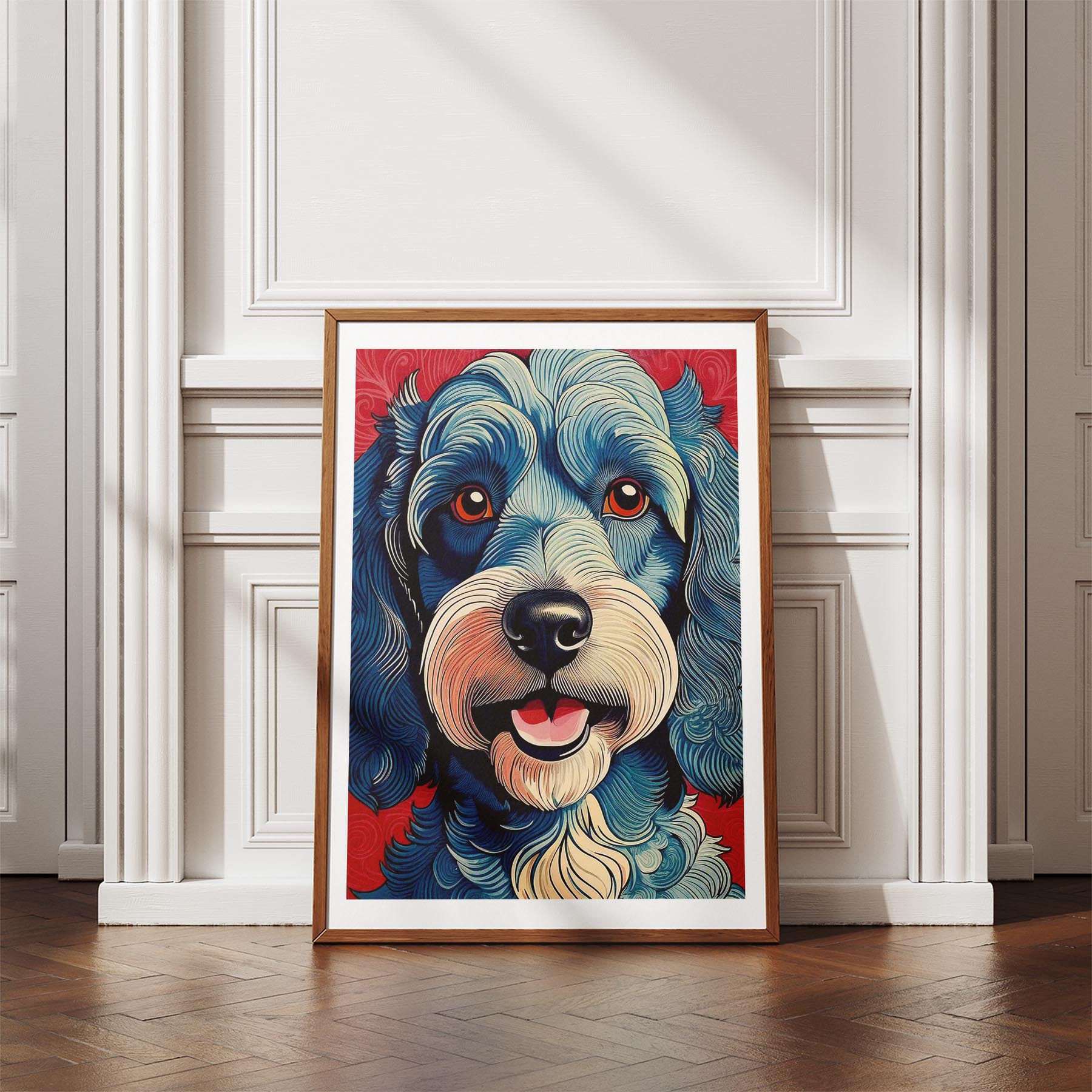 Cavoodle Hokusai Japanese Inspired Dog Series 3 image 4