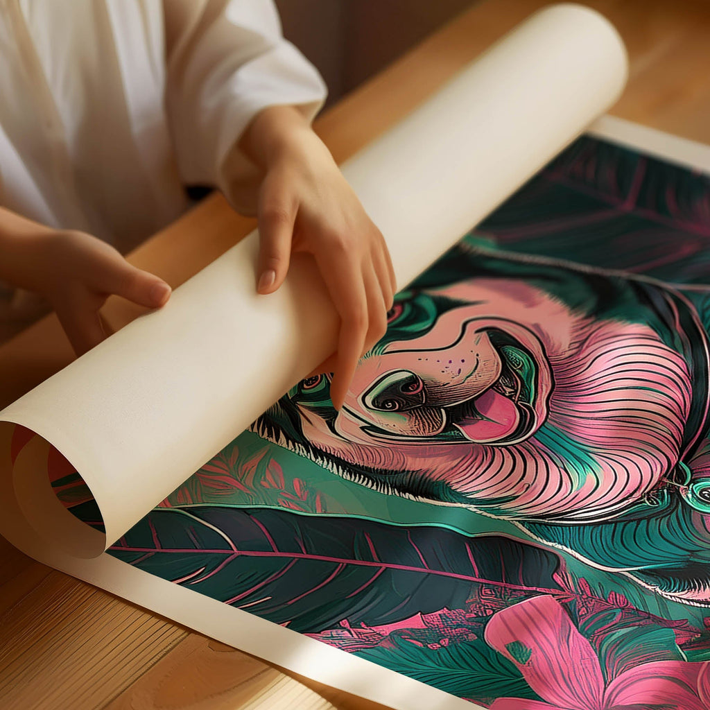 Alaskan Malamute 1 Flowery Dog image 1