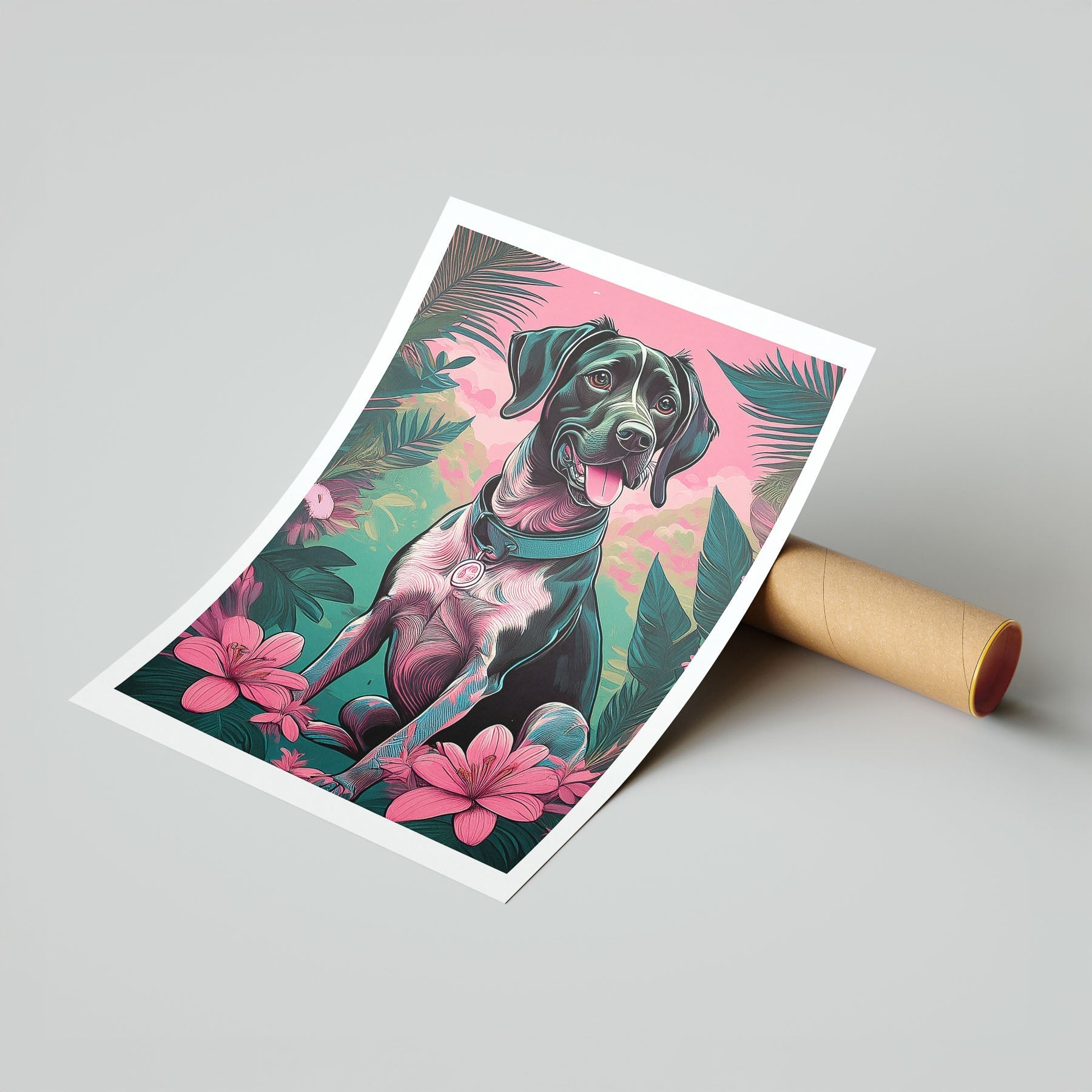 German Pointer Flowery Dog image 7