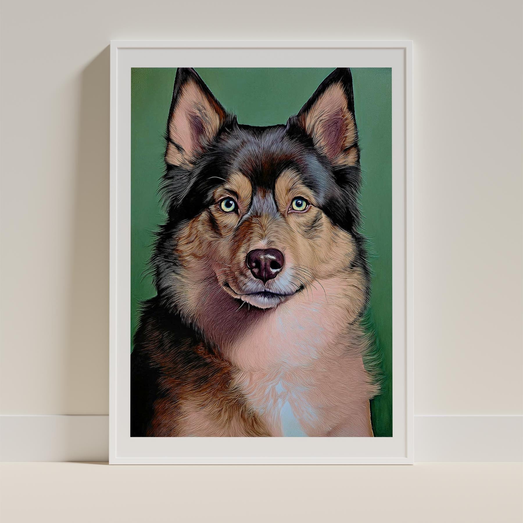Finnish Lapphund Green Painted Series image 9