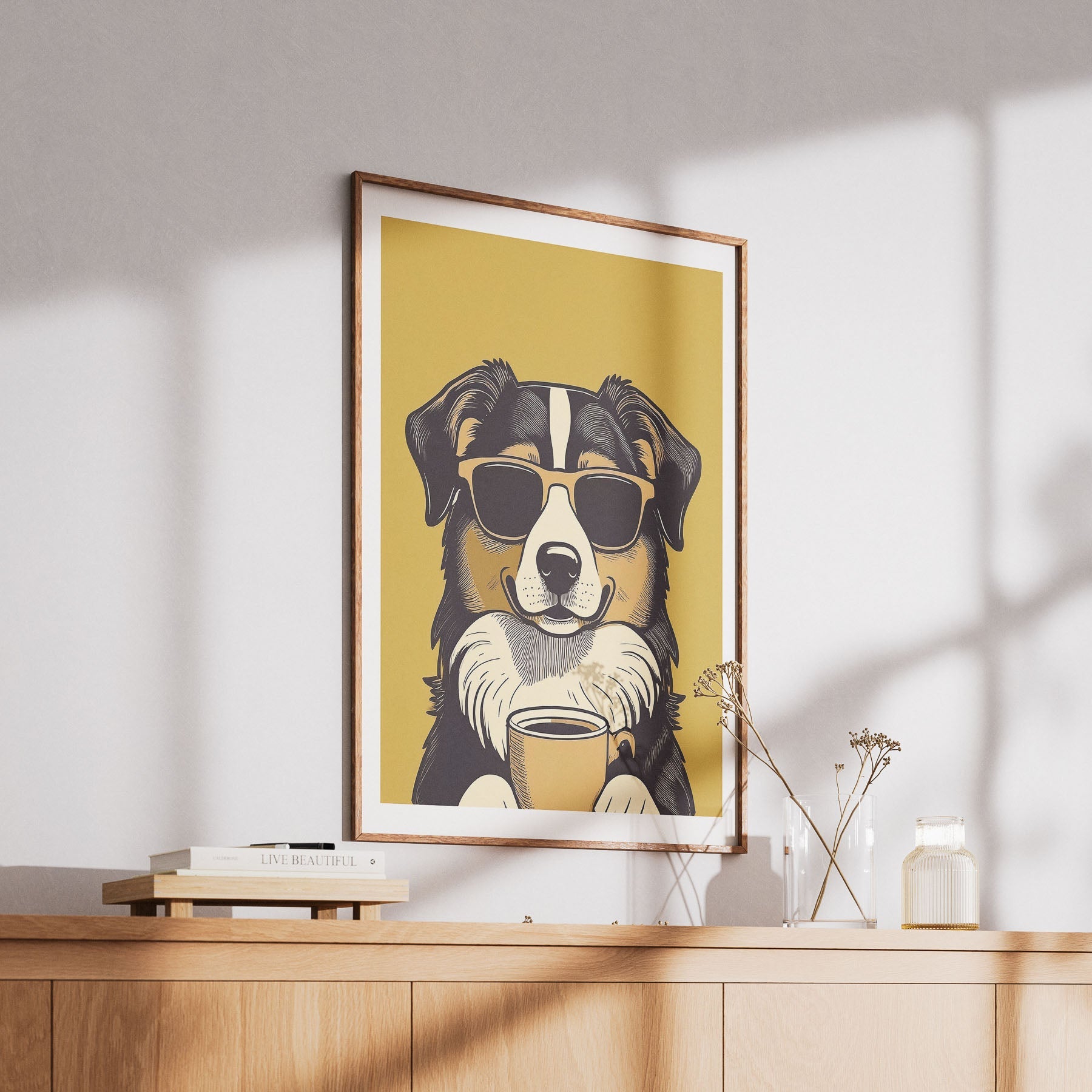 Austrlaian Shepherd Chillin Coffee Dog image 6