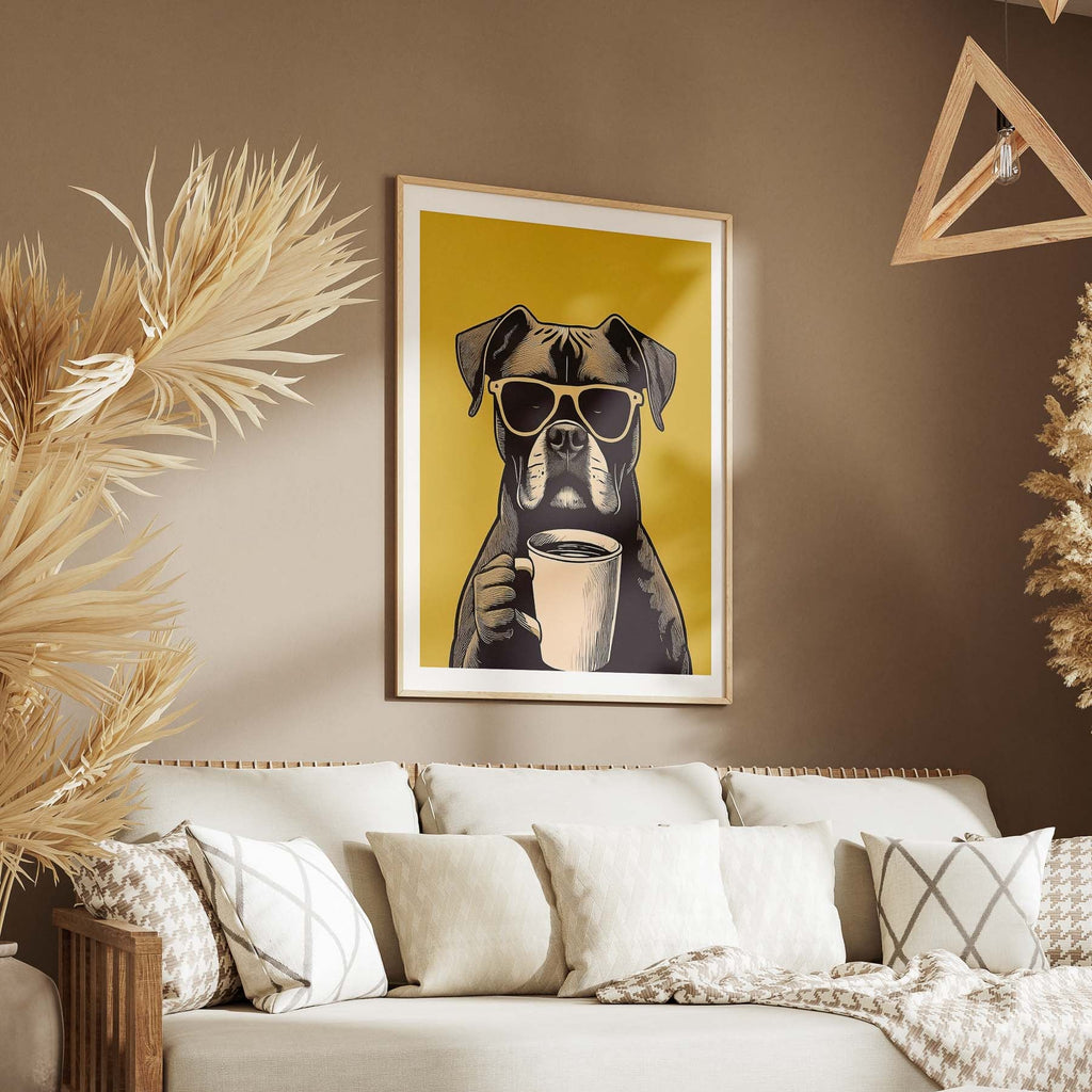 Boxer Chillin Coffee Dog image 5