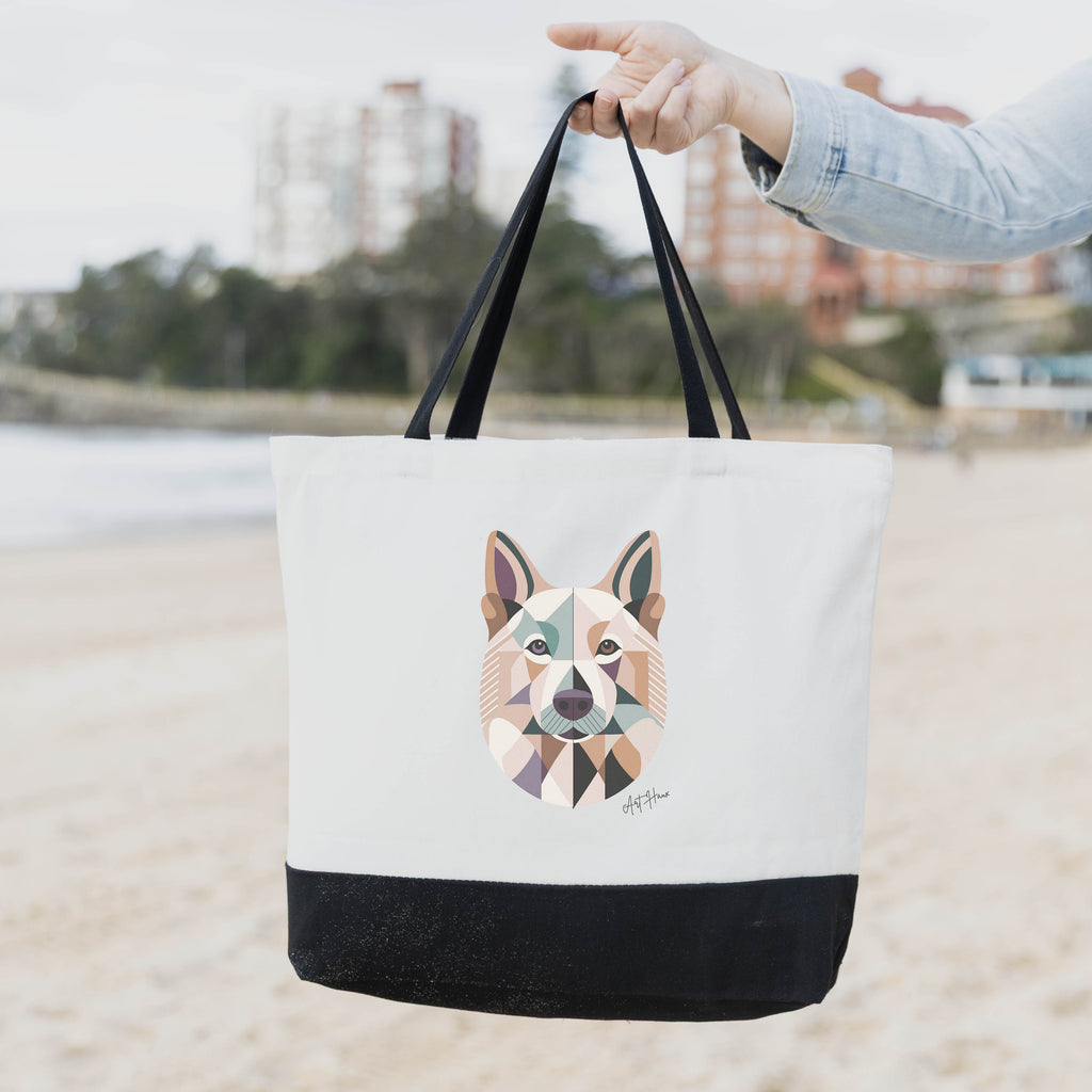 White Swiss Shepherd Vintage Chic Graphic Bag image 1