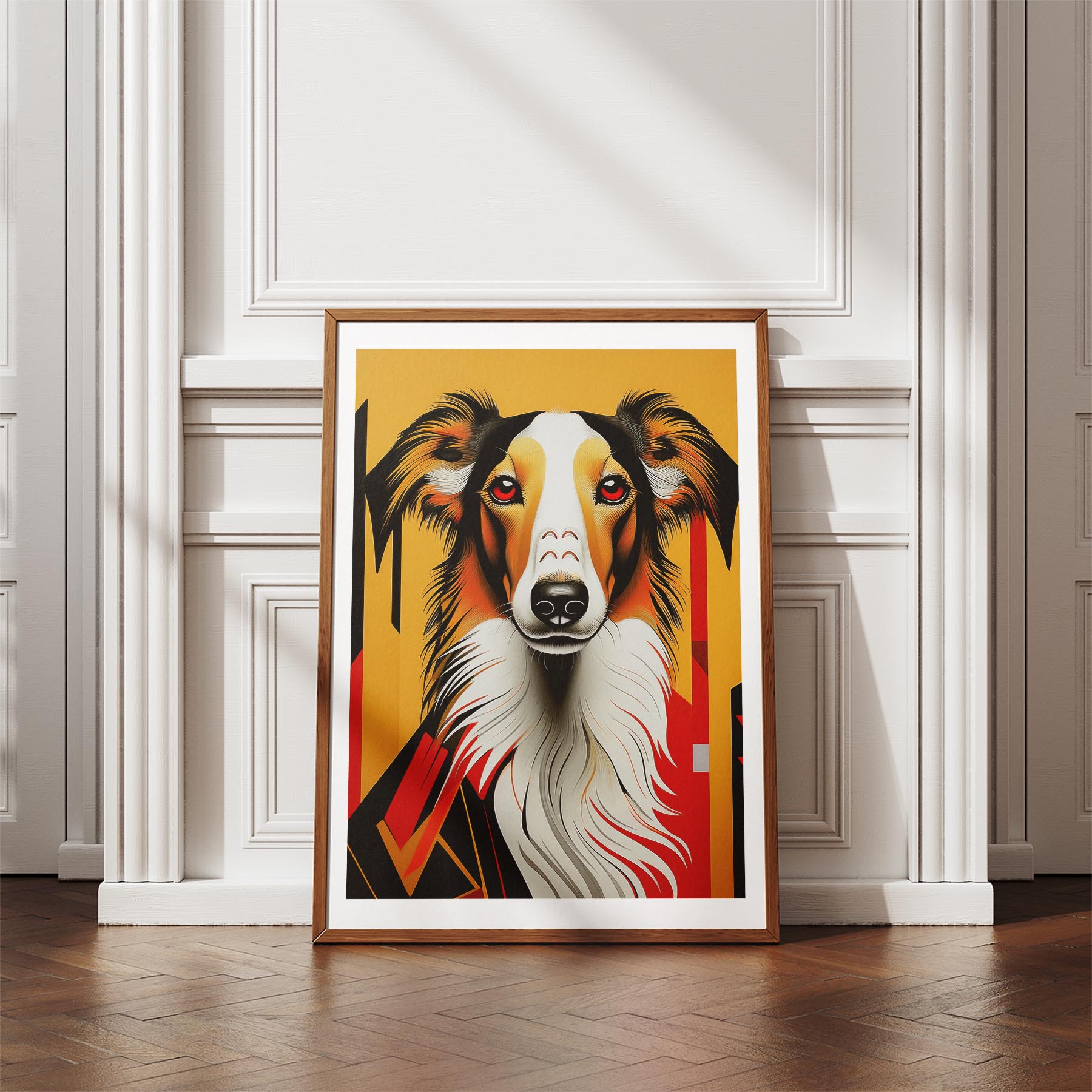 Borzoi Geometric Orange Series image 4