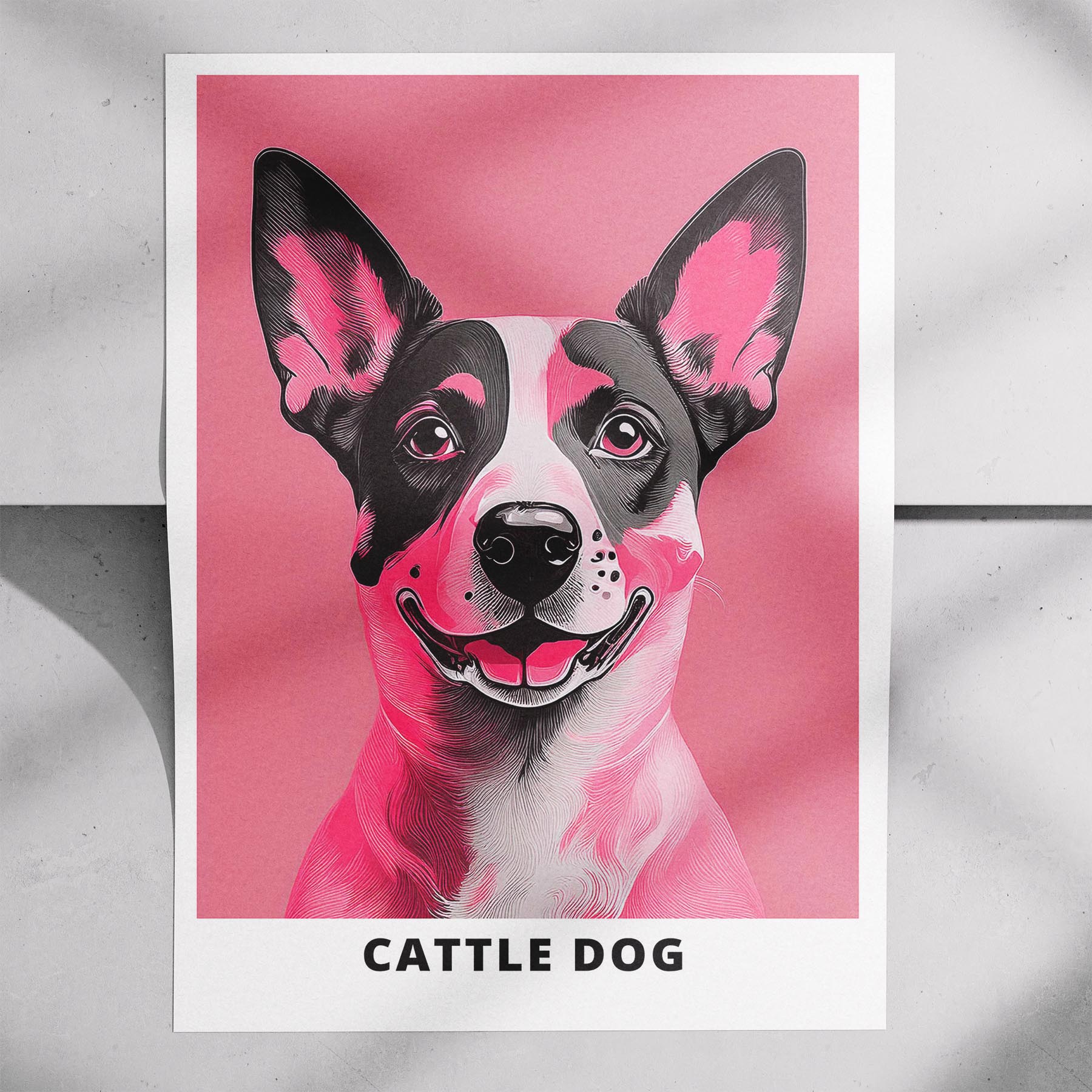 Cattle Dog Pink and Black Dog Series 1 image 7