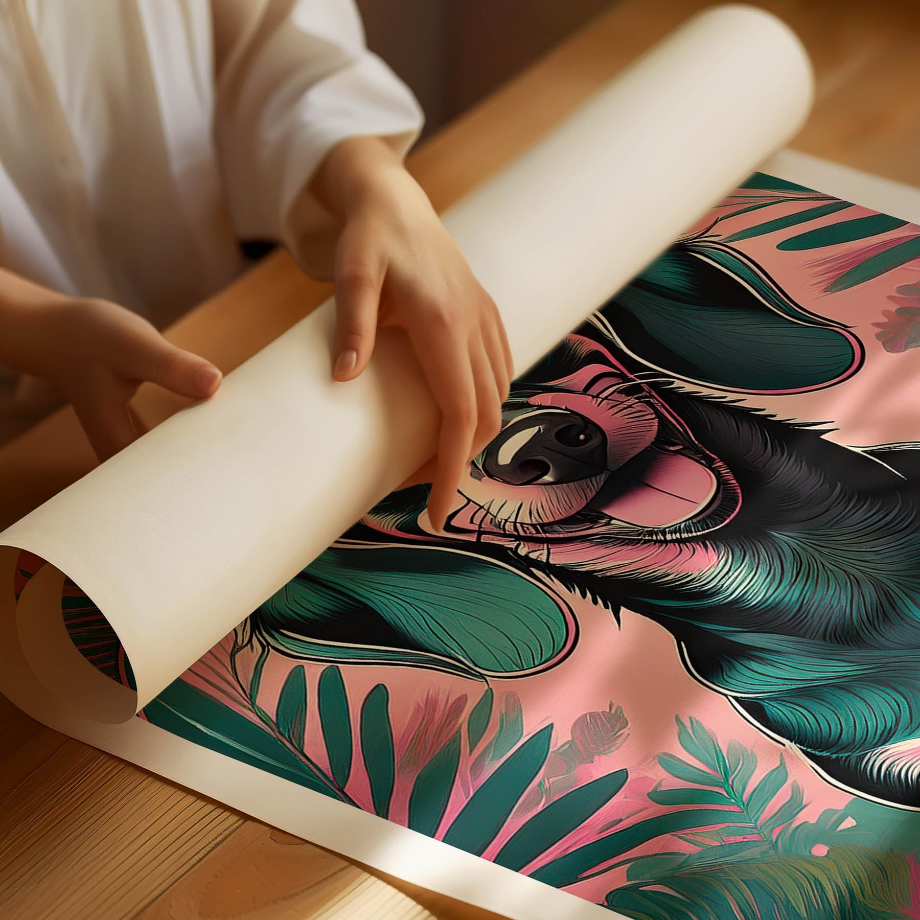 Dachshund 1 Flowery Dog image 1