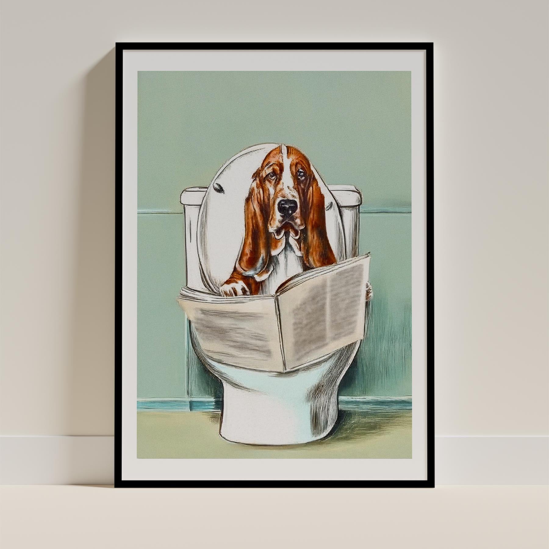 Beagle Toilet Humour Dog Series 3 image 0