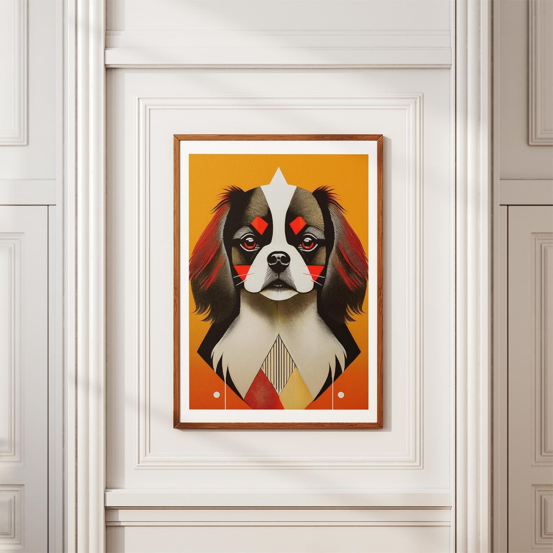 Japanese Chin Geometric Orange Series image 3