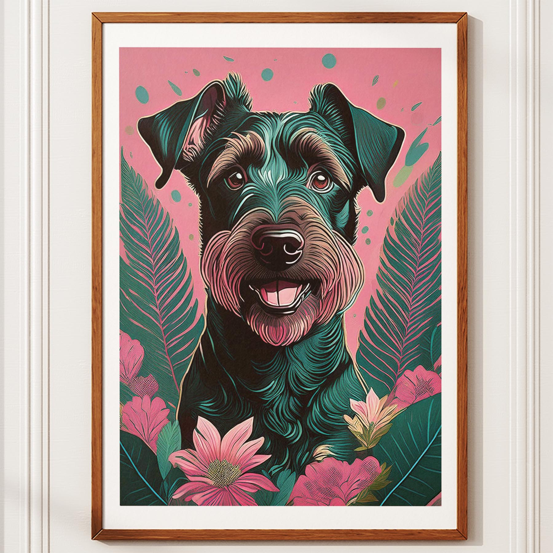 Irish Terrier Flowery Dog image 10